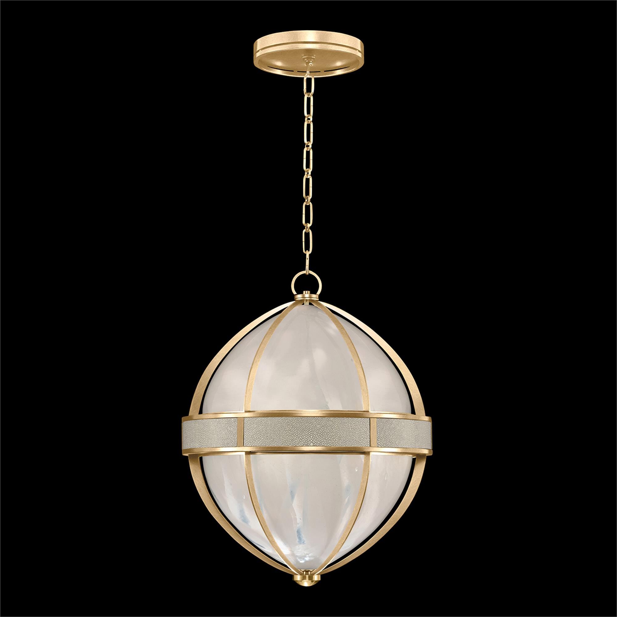 Shown in Gold Leaf and Brass  finish and Coco accent