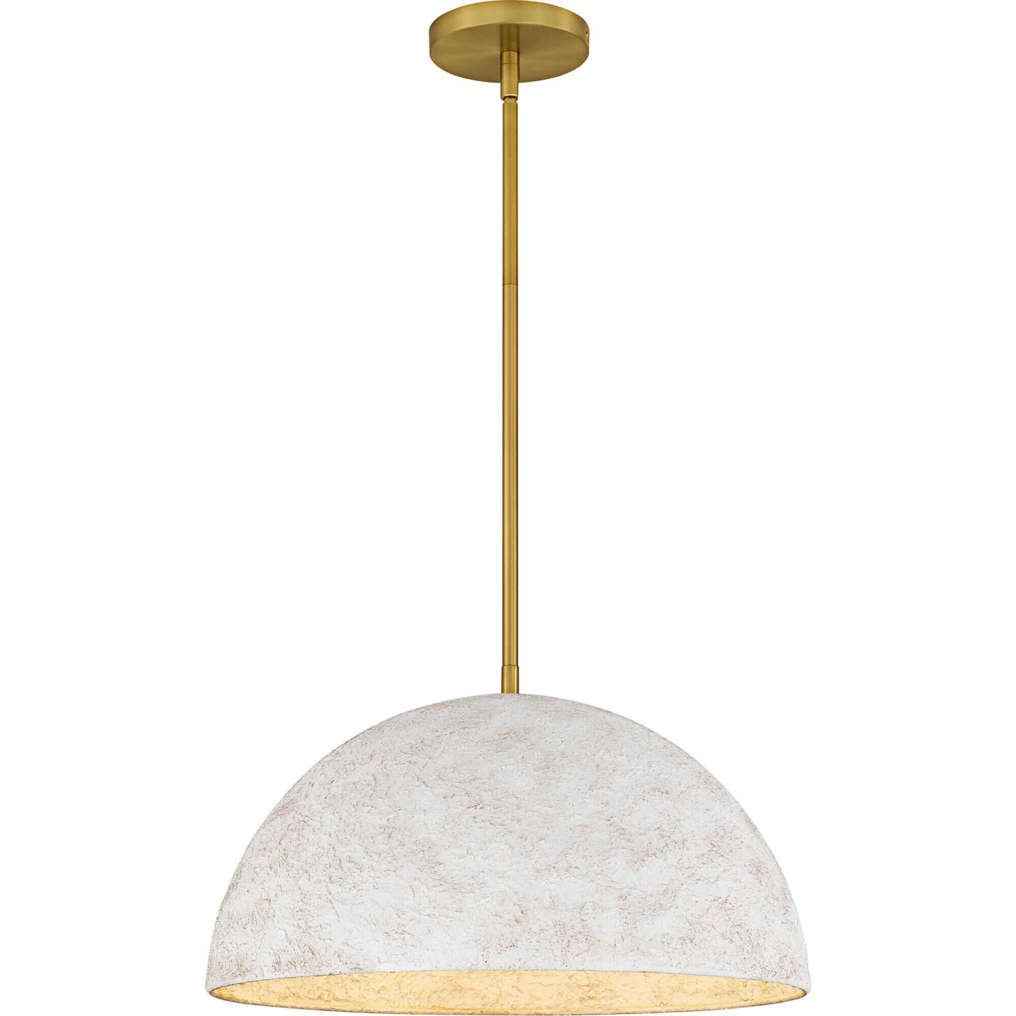 Shown in Brushed Gold finish and Metal shade