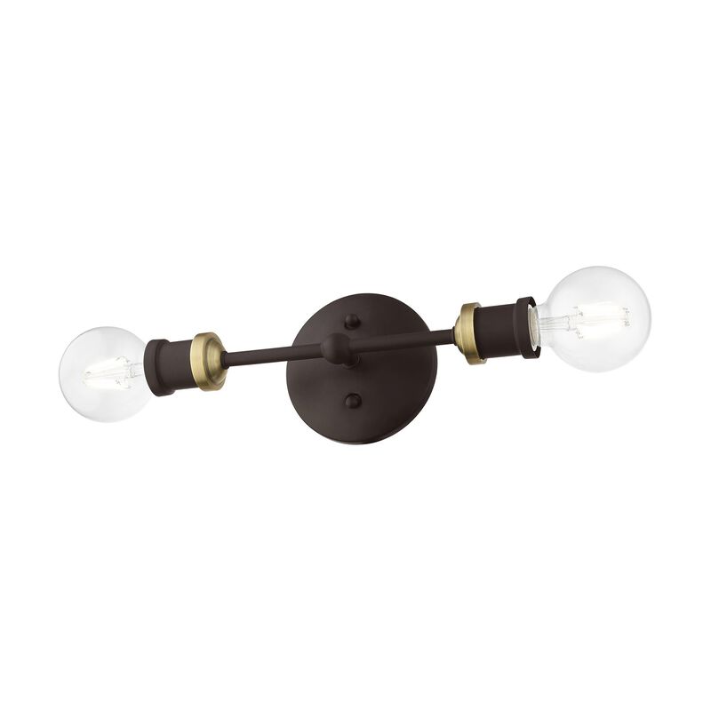 Lansdale 12 Inch 2 Light Bath Vanity Light by Livex Lighting