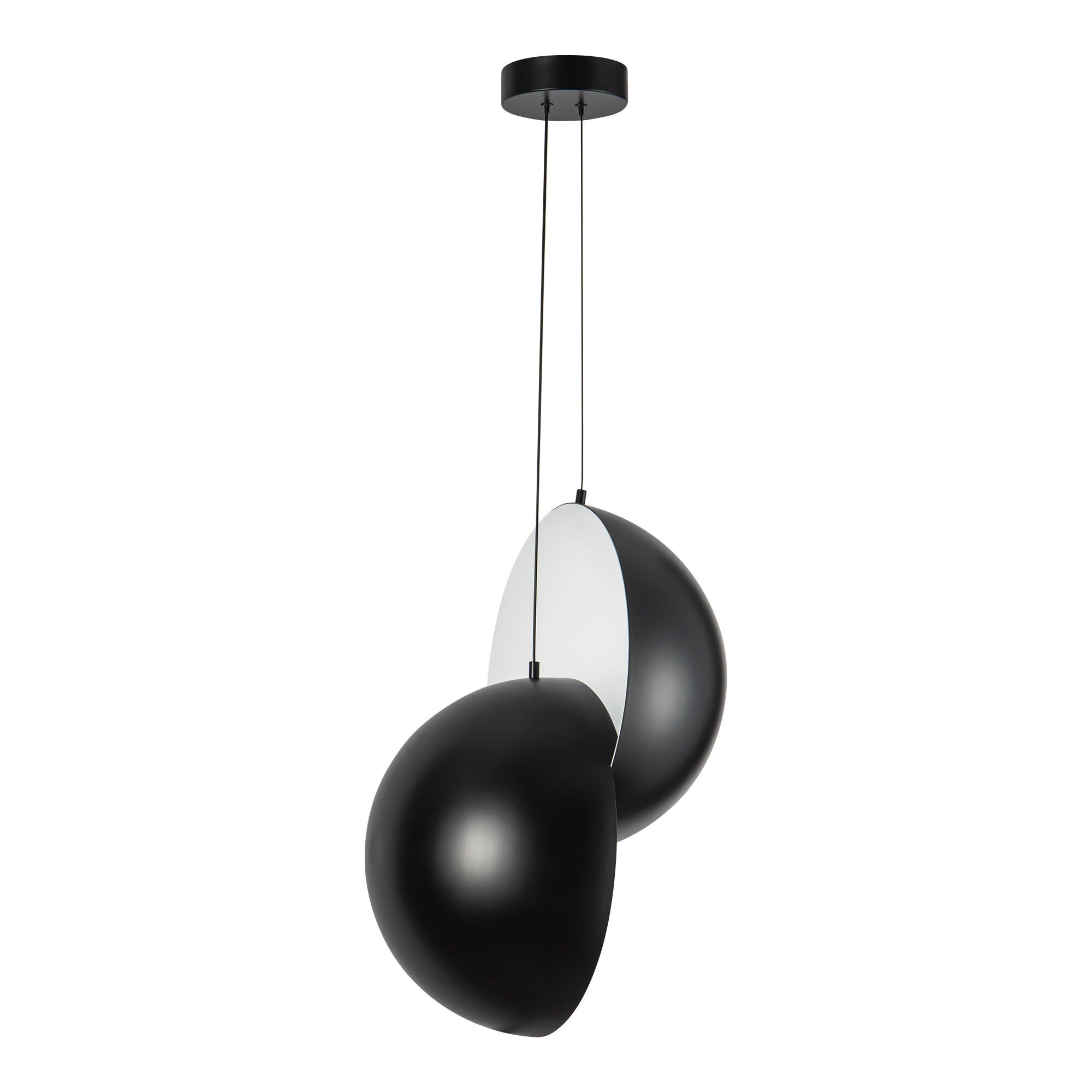 Shown in Black finish and Steel shade