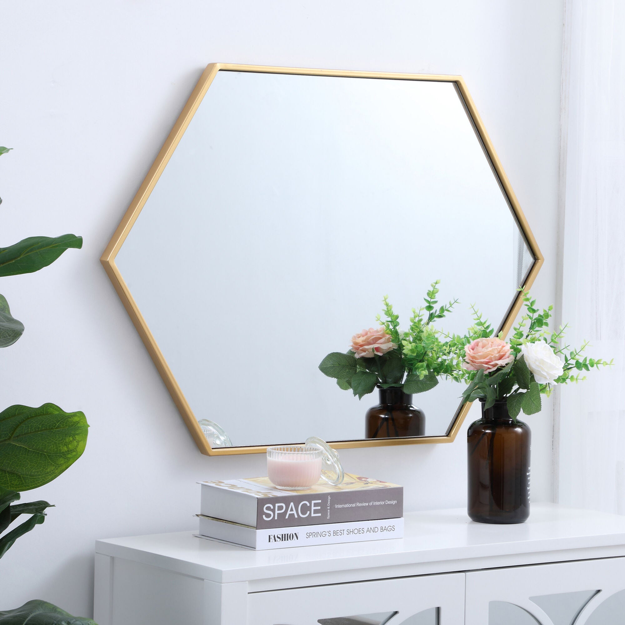 Shown in Brass finish