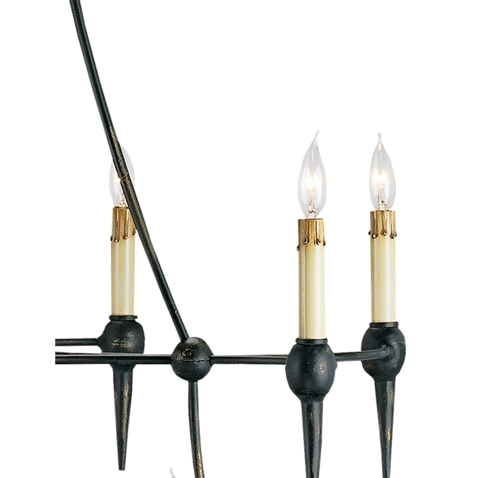 Danielli 41 Inch 12 Light Chandelier by Currey and Company