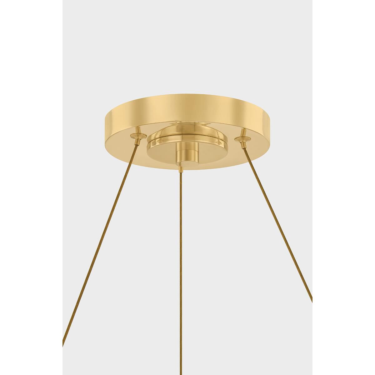 Shown in Aged Brass finish and Seeded Cloud glass