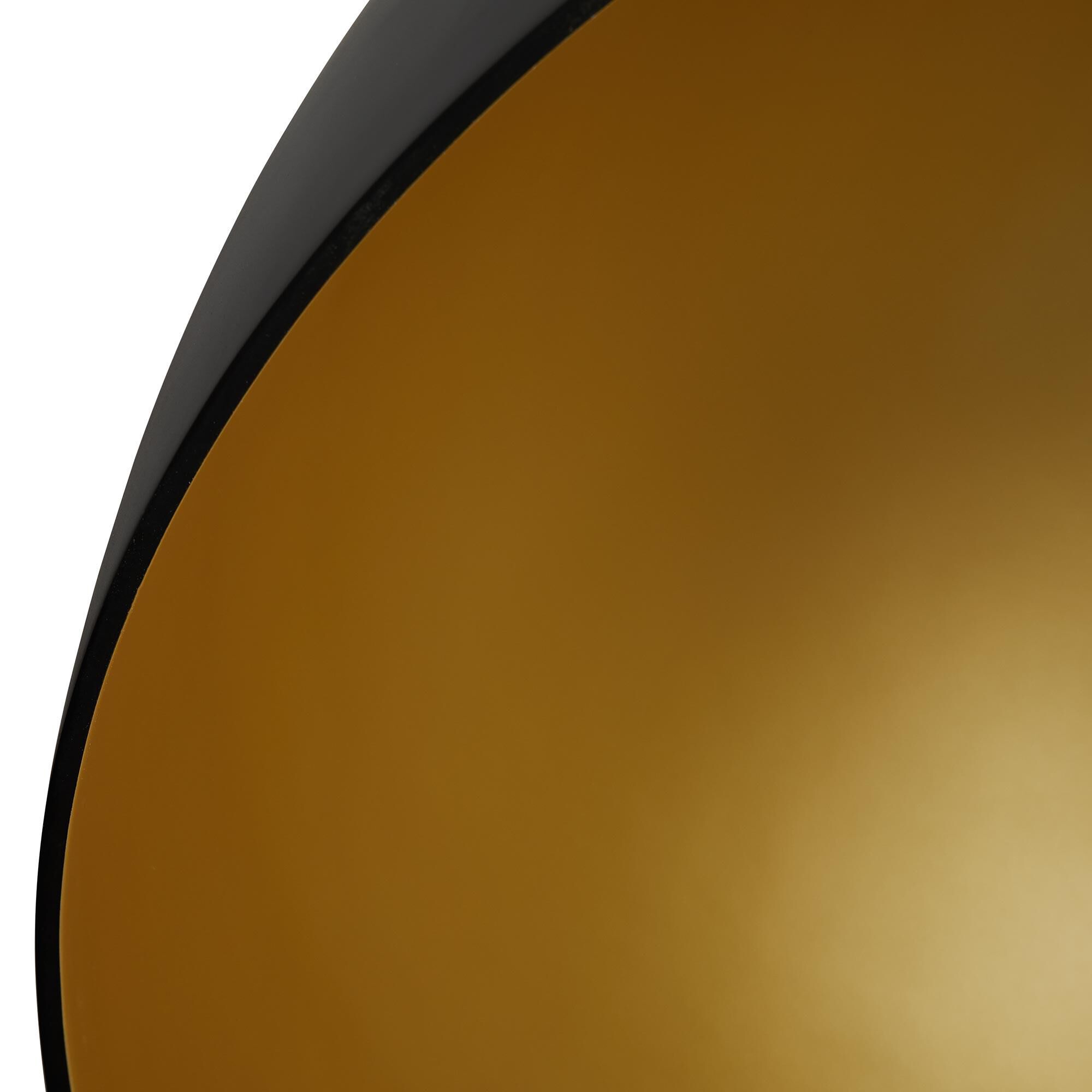 Shown in Antique Brass finish and Black Outer - Gold Metallic Inner shade