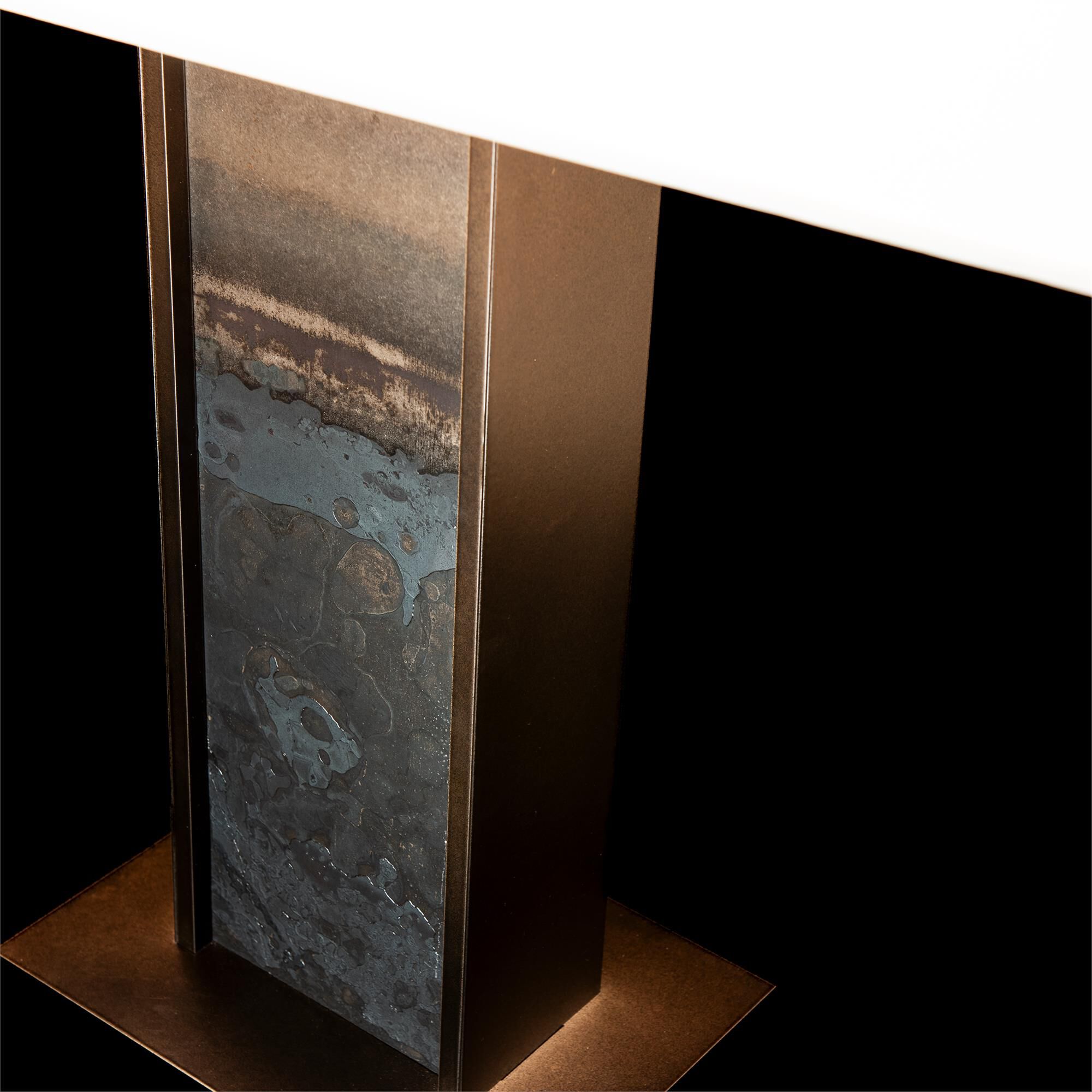Shown in Oil Rubbed Bronze finish and White shade