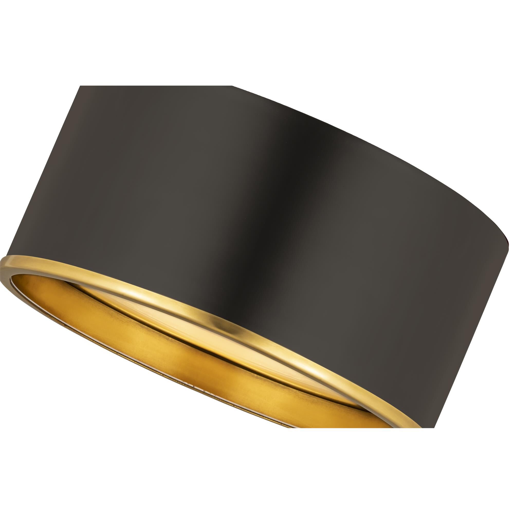 Shown in Matte Black And Rubbed Brass finish and Steel glass and Steel shade