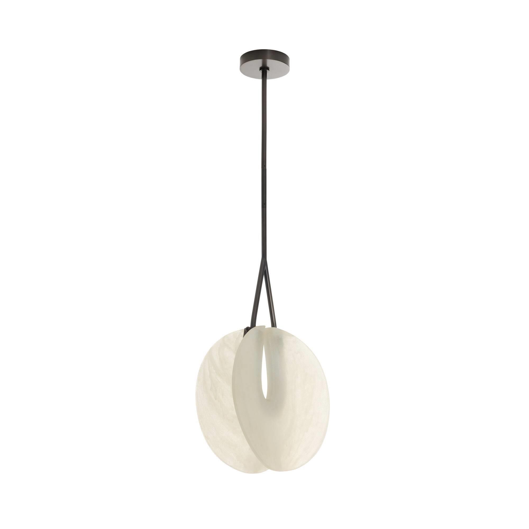 Shown in Matte Swirl and Bronze finish and Opal glass