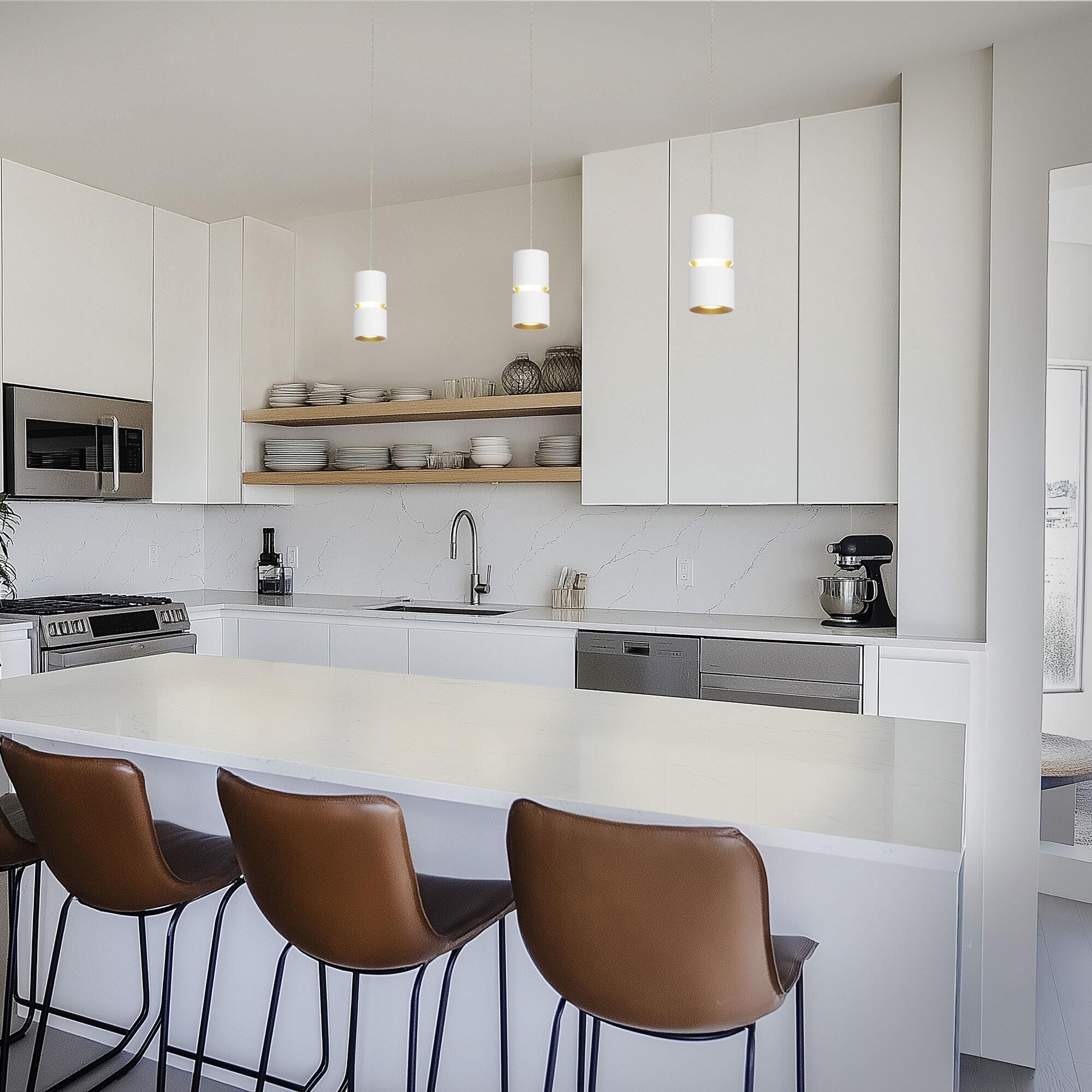 Shown in White finish