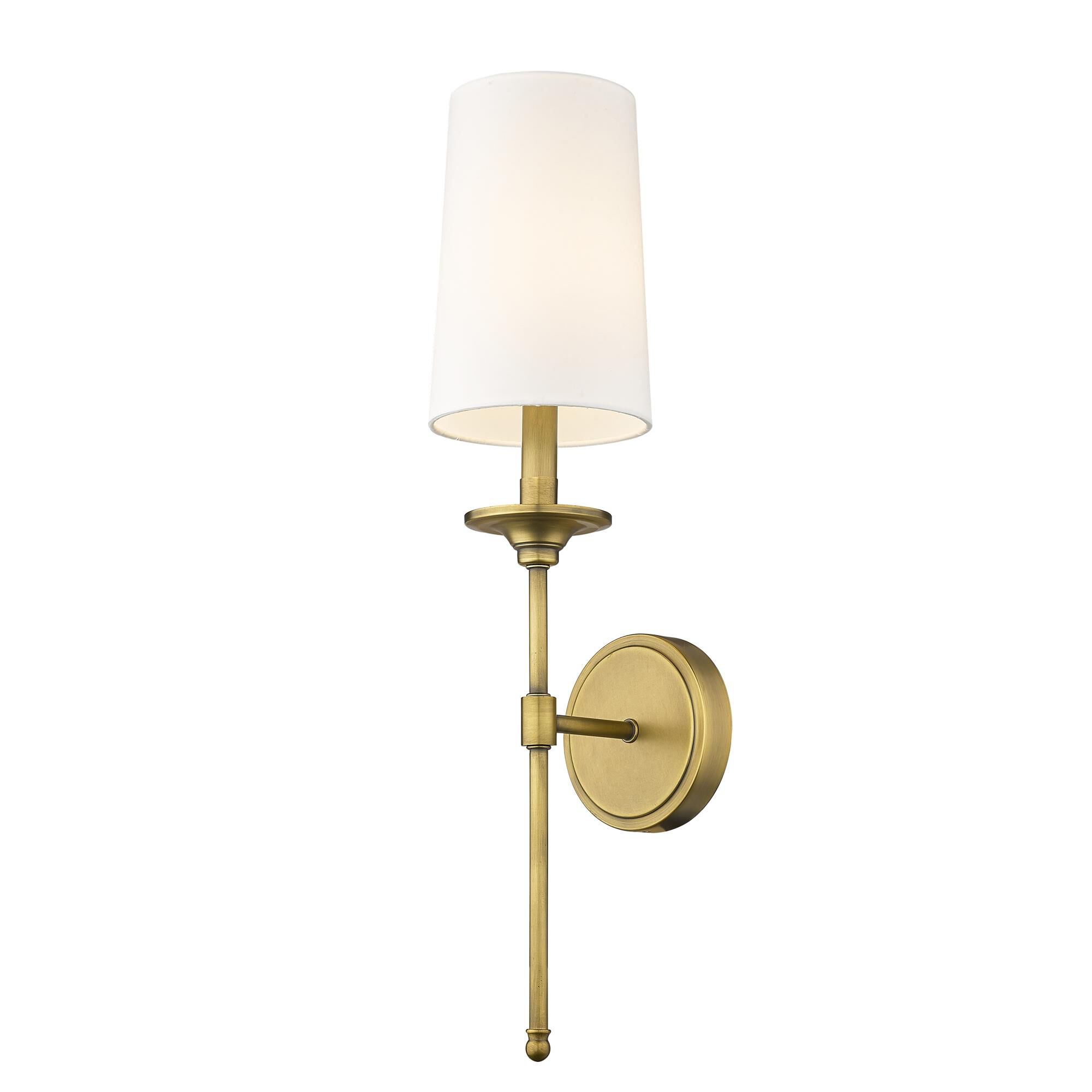 Shown in Rubbed Brass finish and Cloth Cover glass and Cloth Cover shade