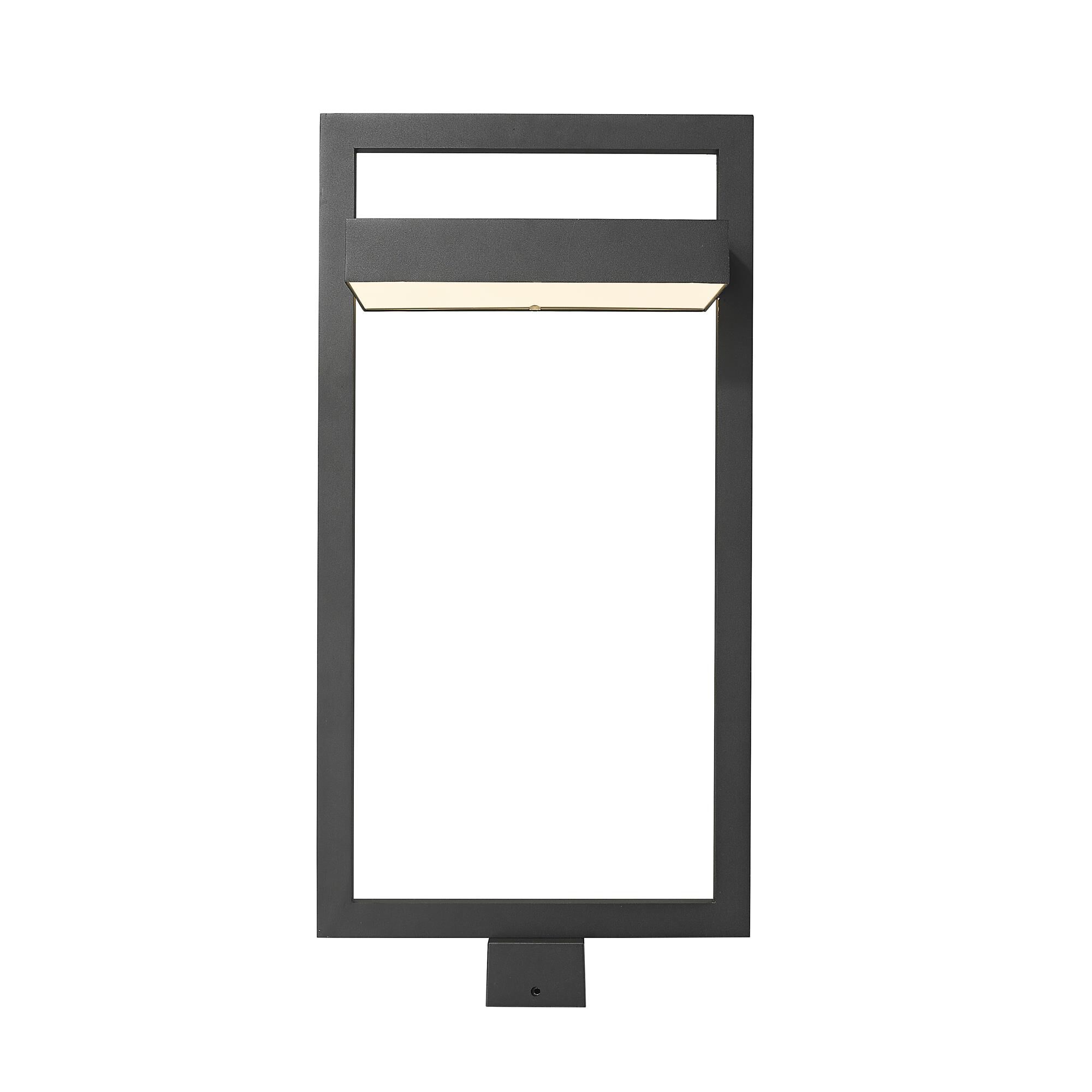 Shown in Black finish and Glass shade