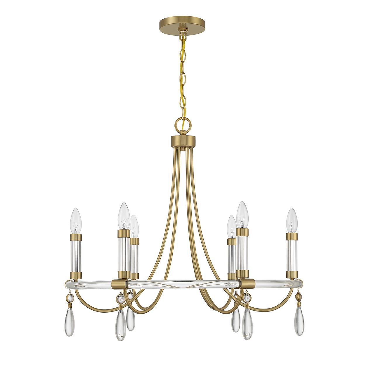 Mayfair 25 Inch 6 Light Chandelier by Savoy House