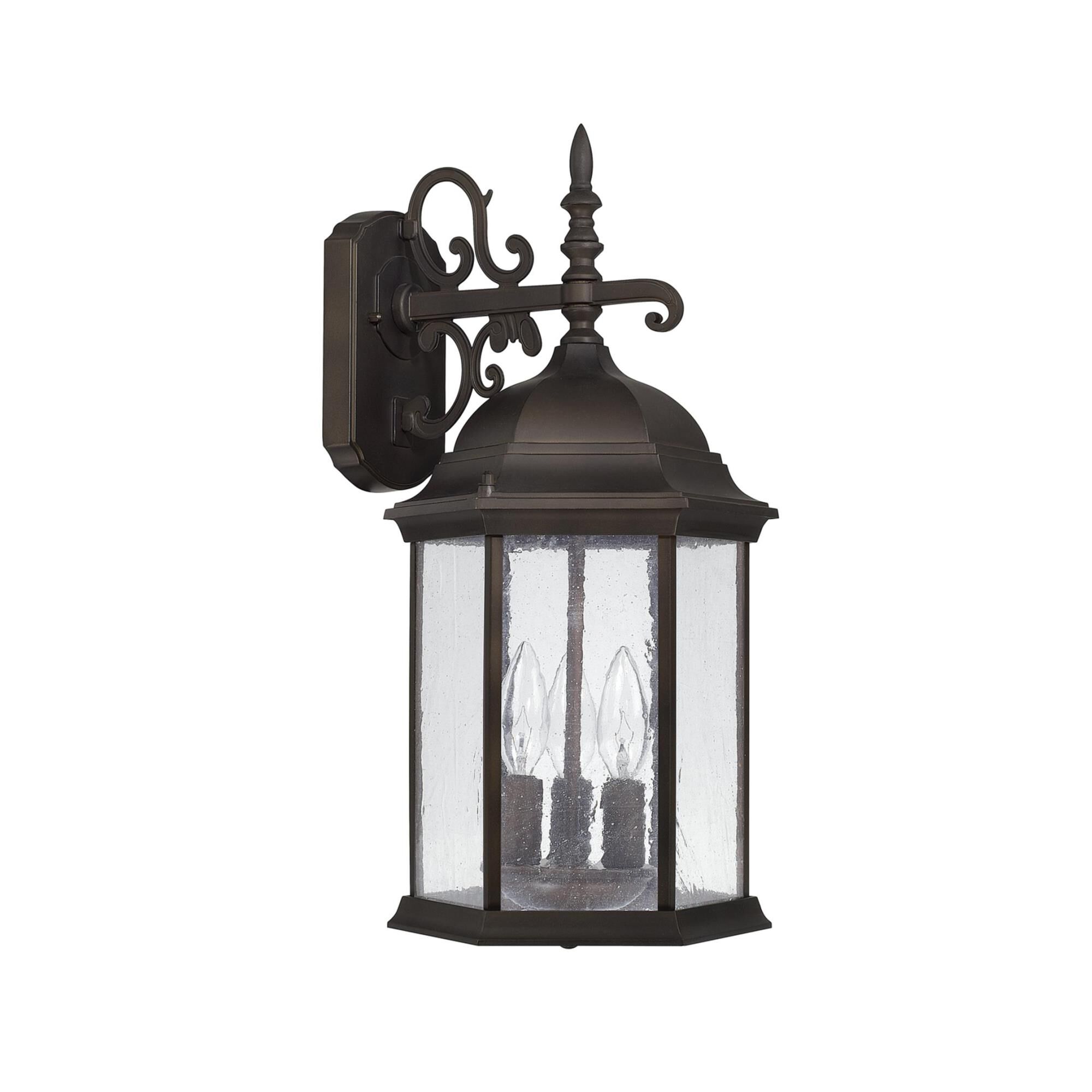 Main Street 19 Inch Tall 3 Light Outdoor Wall Light by Capital Lighting Fixture Company