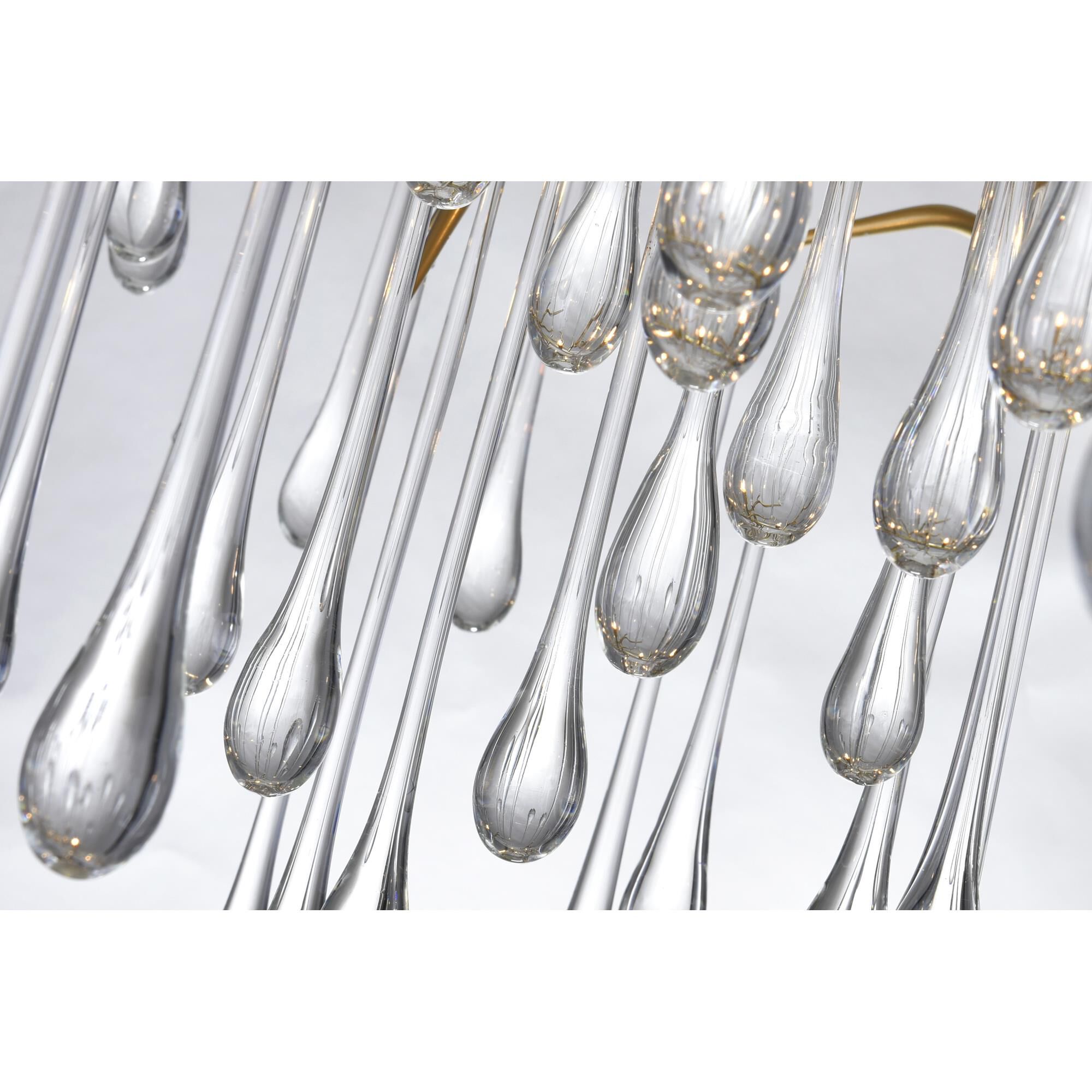 Shown in Gold Leaf finish and K9 Clear crystal