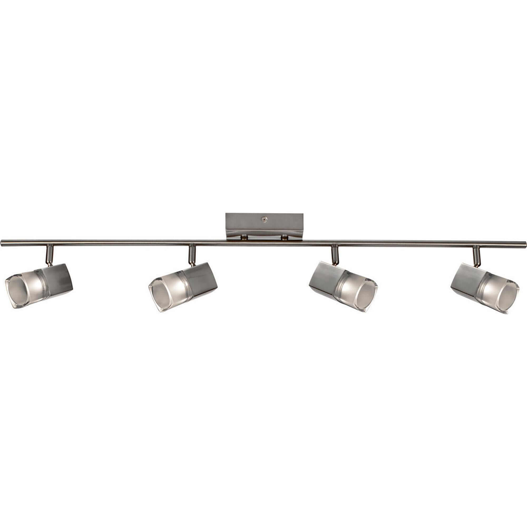 Shown in Satin Nickel finish and Frosted Clear glass and No Accent accent
