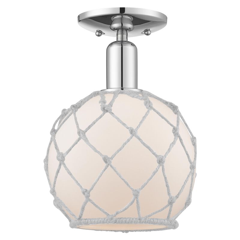 Bruno Marashlian Farmhouse Rope 8 Inch Semi Flush Mount by Innovations Lighting