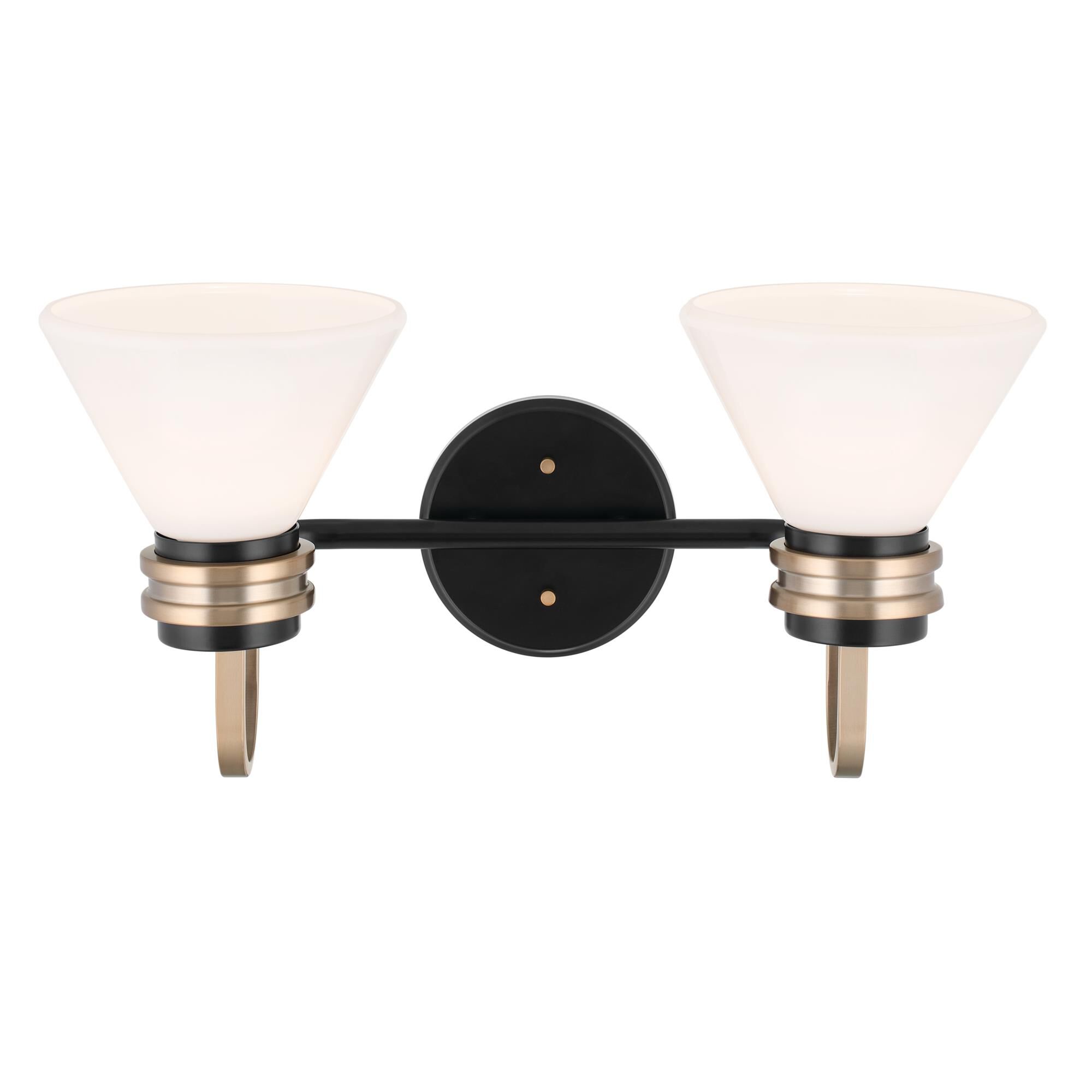 Shown in Black finish and Opal glass