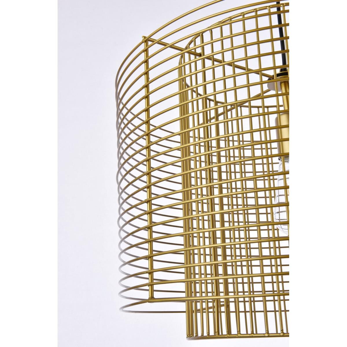 Shown in Brass finish and Brass Iron shade