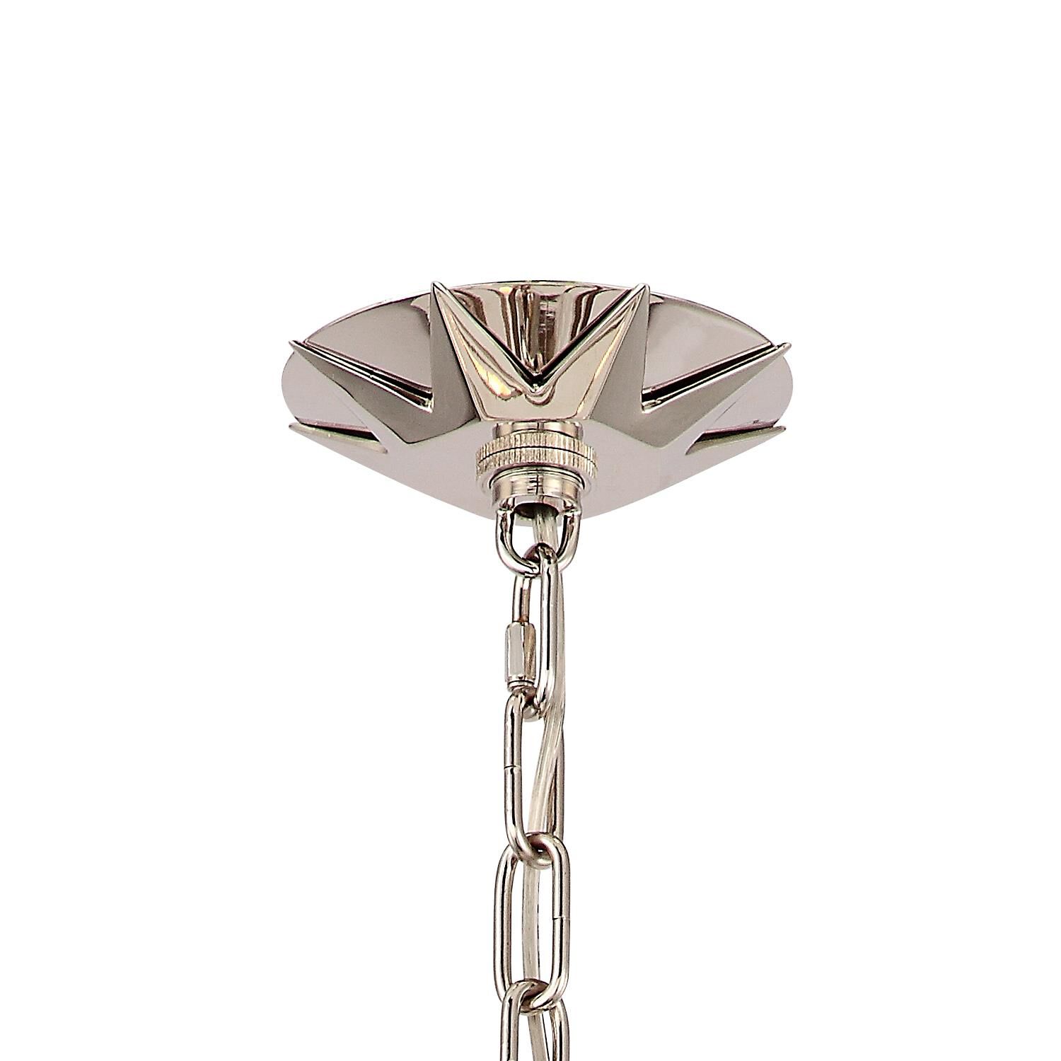 Shown in Polished Nickel finish and Cubes crystal