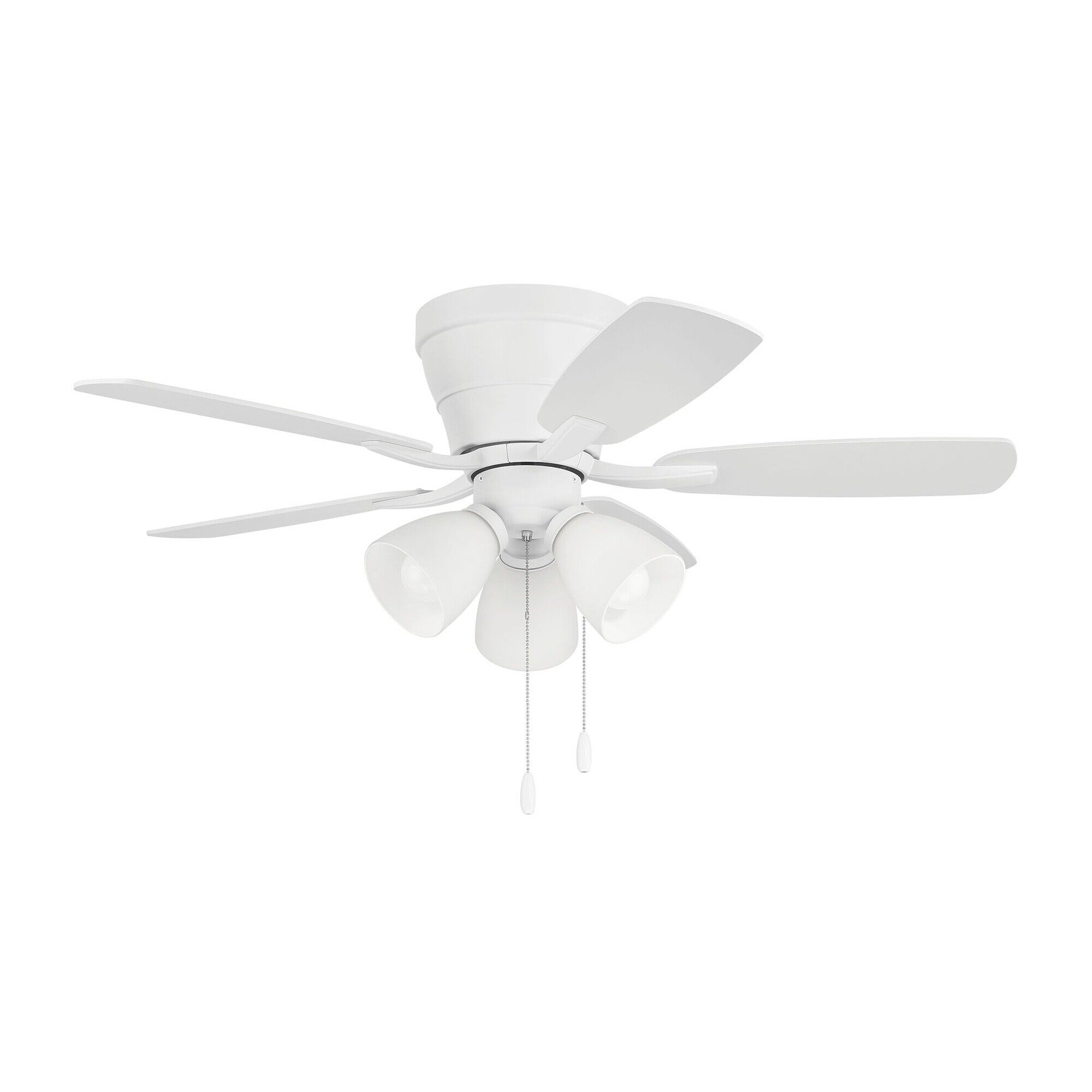 Wheeler 42 3-Light 42 Inch Flush Mount Fan with Light Kit,