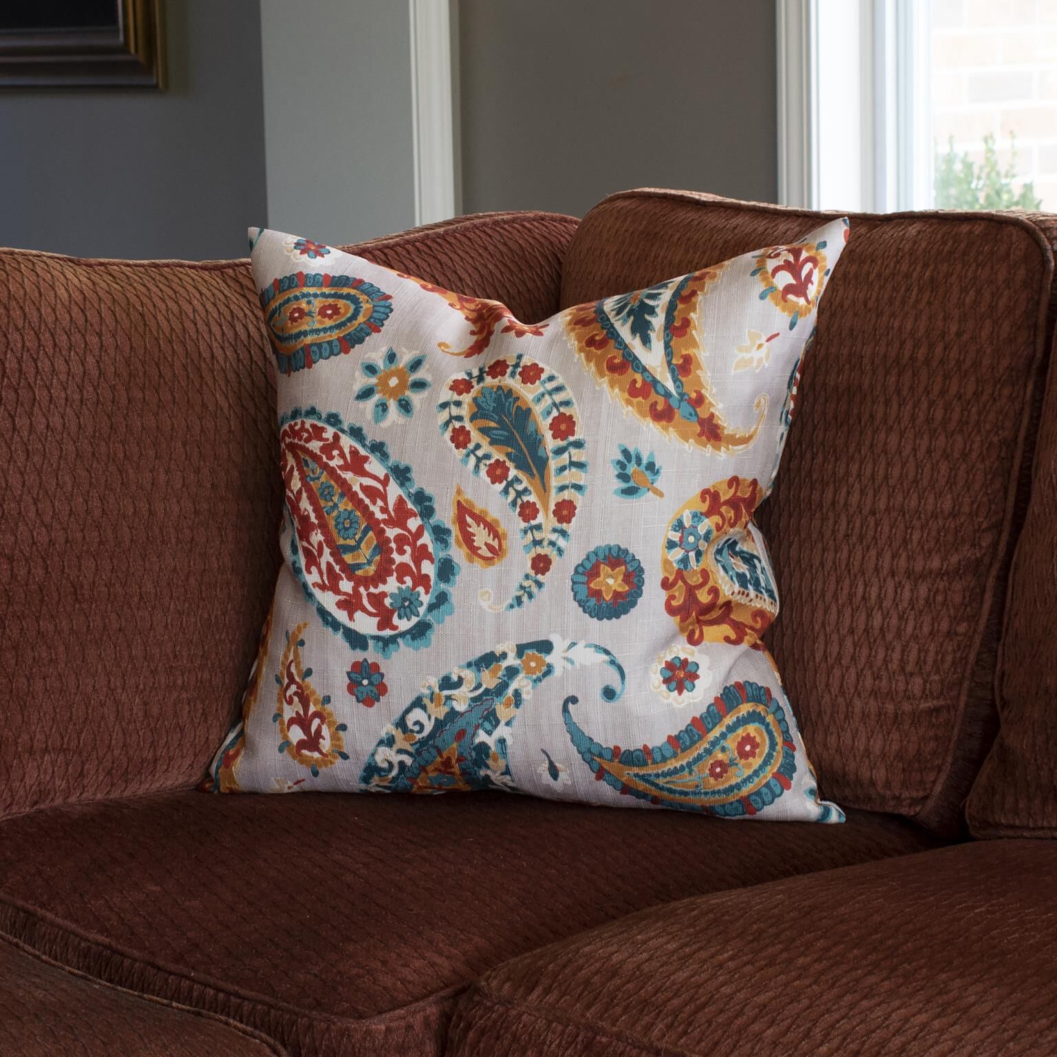 The Boteh Pillow  Decorative Pillow by Howard Elliott Collection
