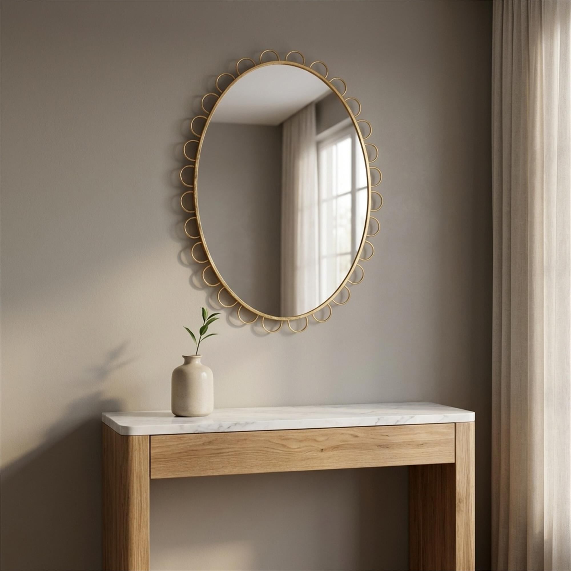 Kate Spade New York Tirreno 30 Inch Decorative Mirror,