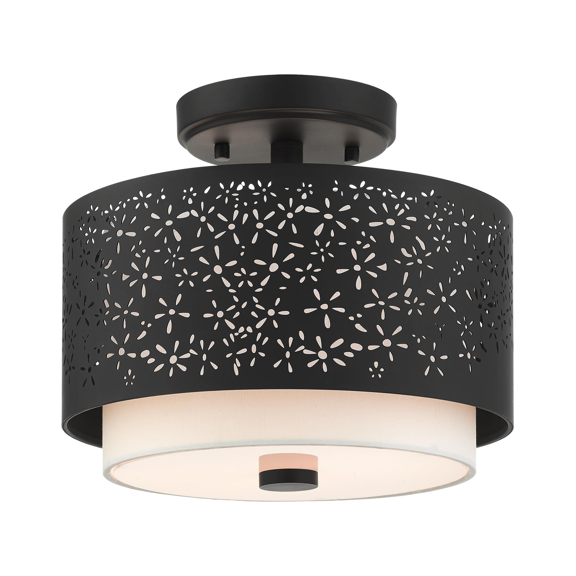 Noria 2 Light Semi Flush Mount by Livex Lighting