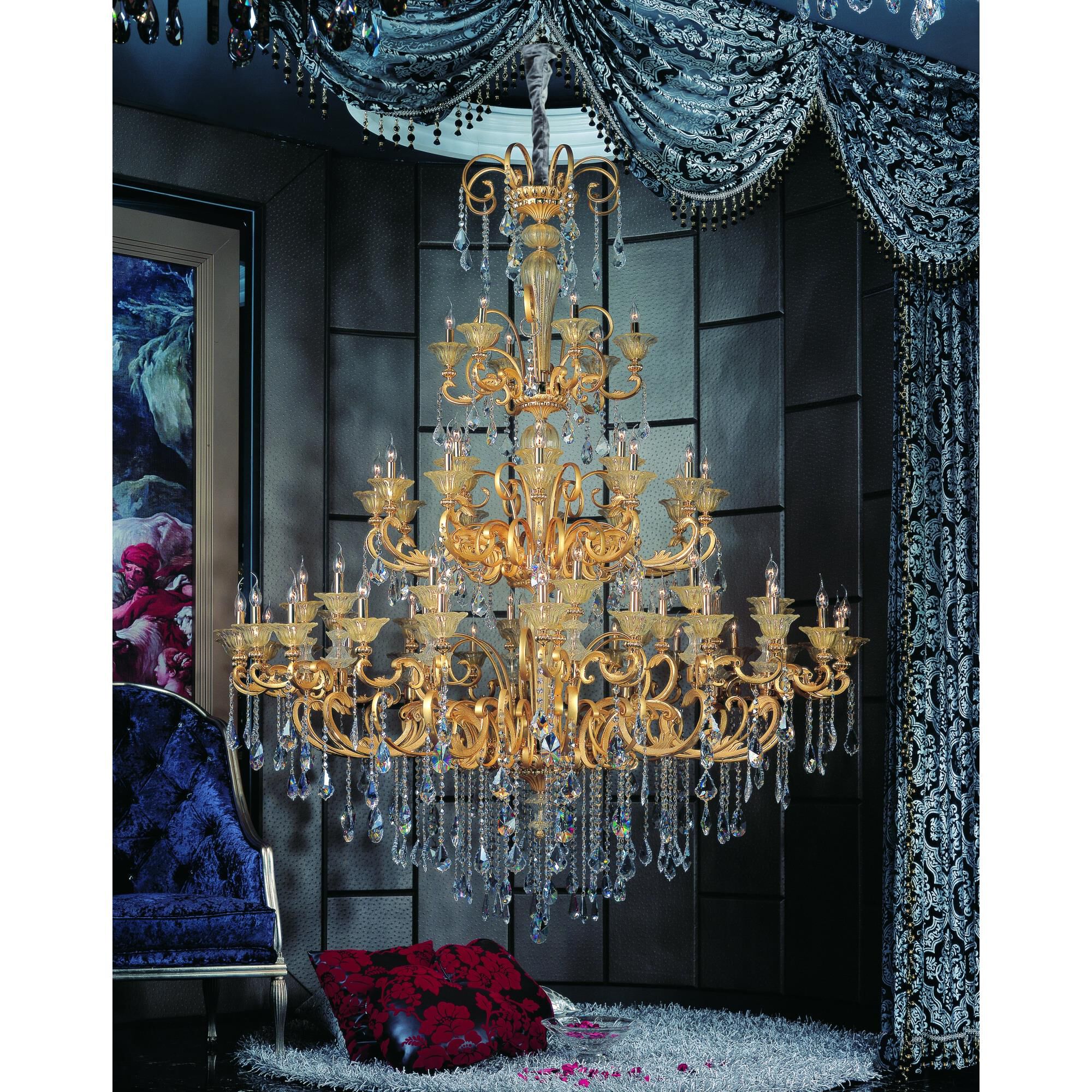Legrenzi 78 Inch 66 Light Chandelier by Allegri