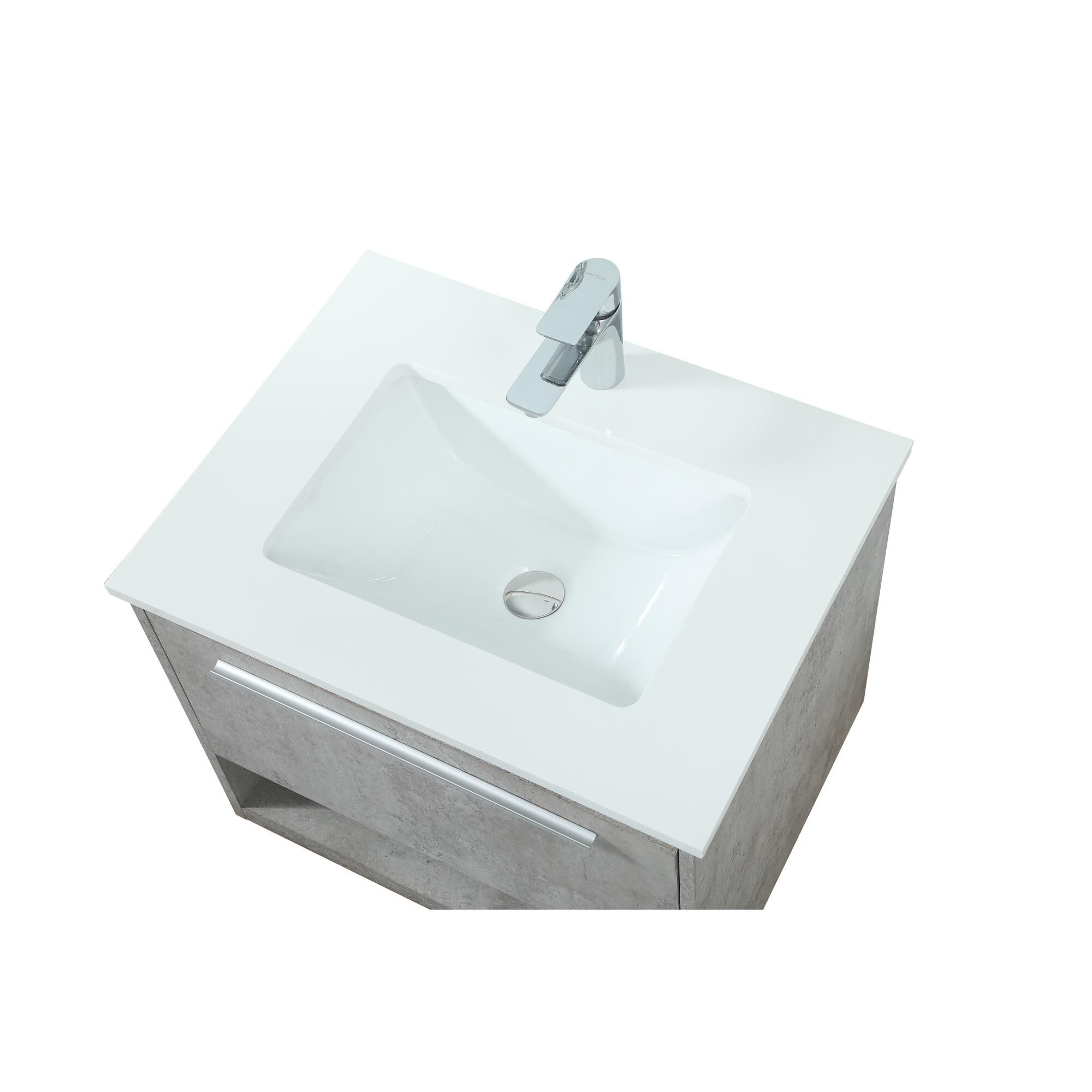 Shown in Concrete Grey finish