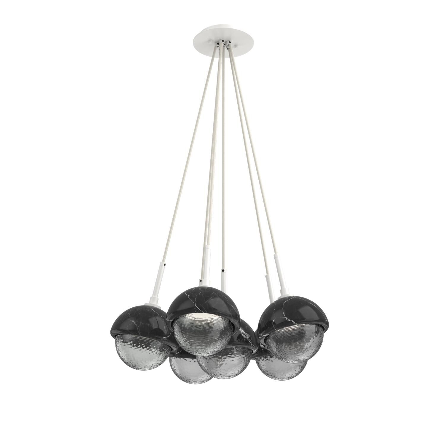 Levi Wilson Cabochon 19 Inch Multi Pendant Light by Hammerton Studio