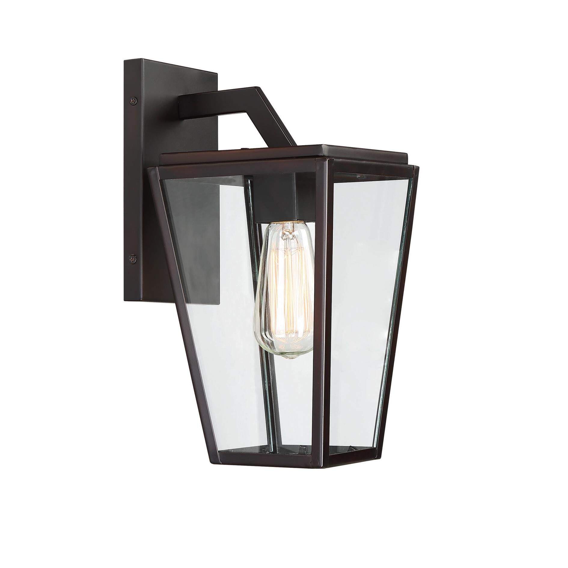 Shown in English Bronze finish and Clear glass