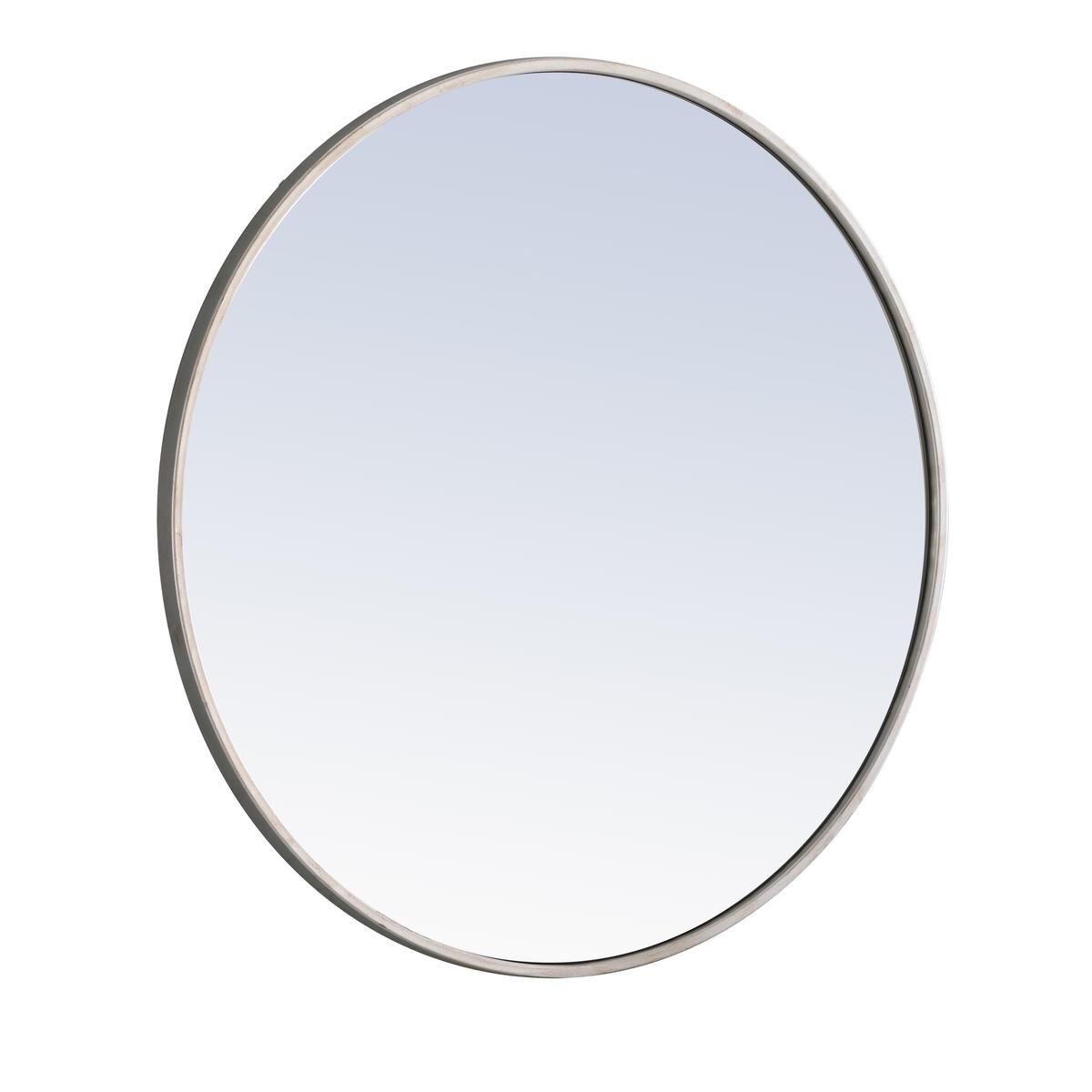 Shown in Silver finish and Clear Mirror Beveled glass
