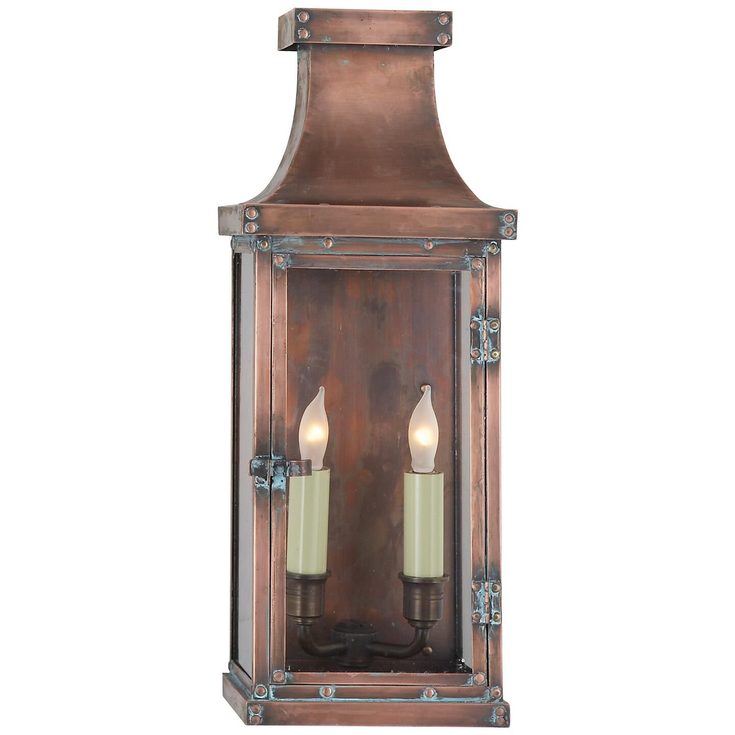 Chapman & Myers Bedford 17 Inch Tall 2 Light Outdoor Wall Light by Visual Comfort Signature Collection