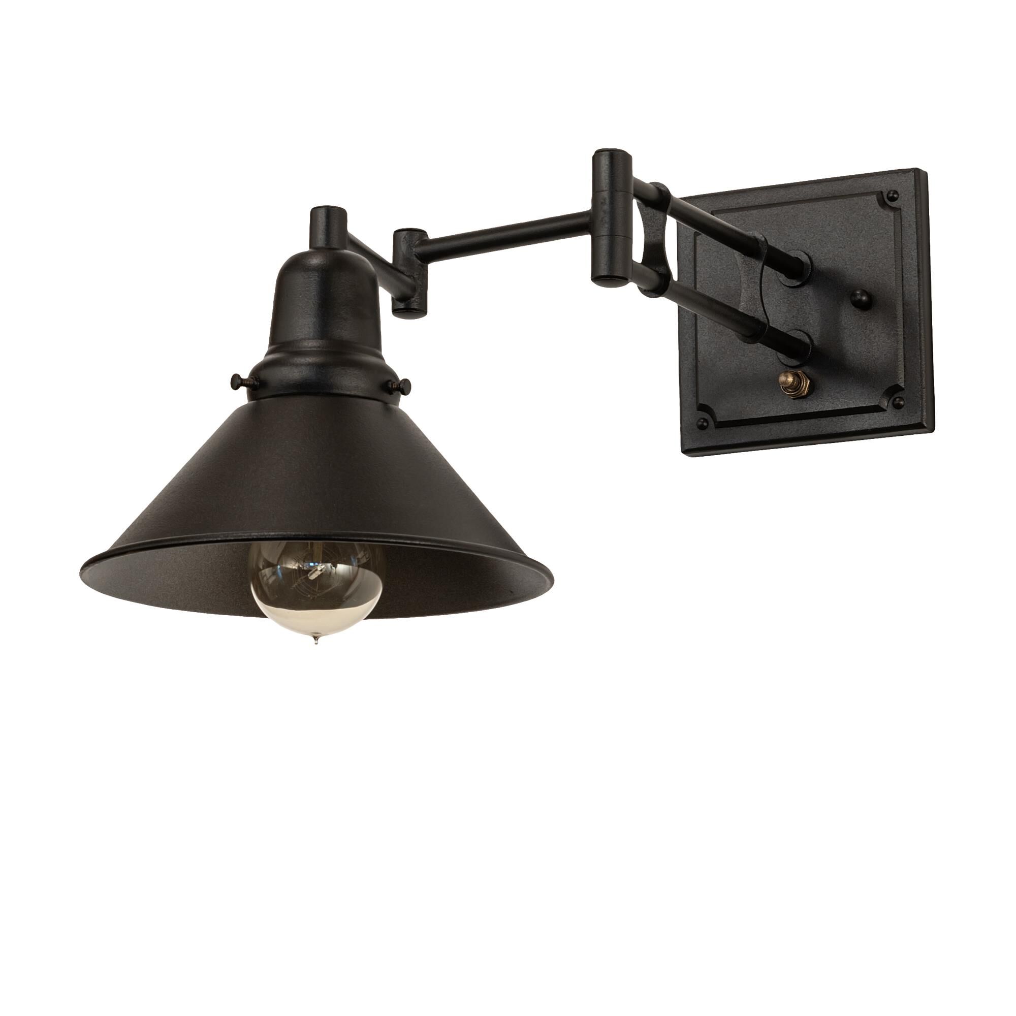 Shown in Pewter Finish finish and Black Metal Finish glass