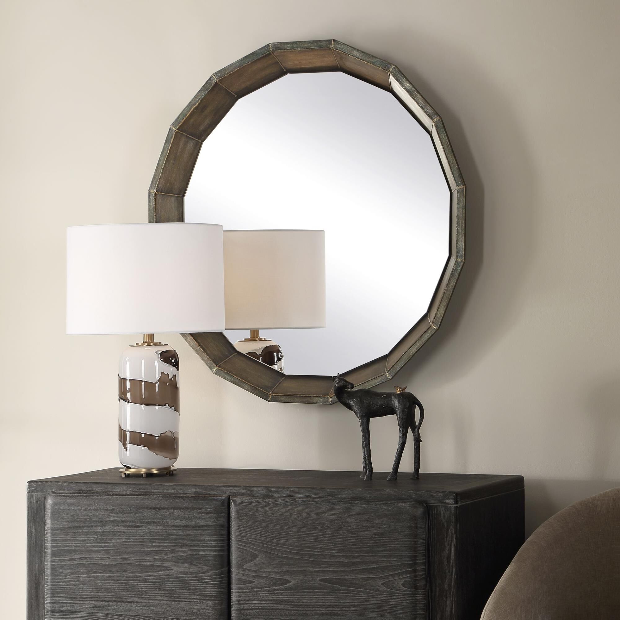 John Kowalski Neve 34 Inch Decorative Mirror by Uttermost