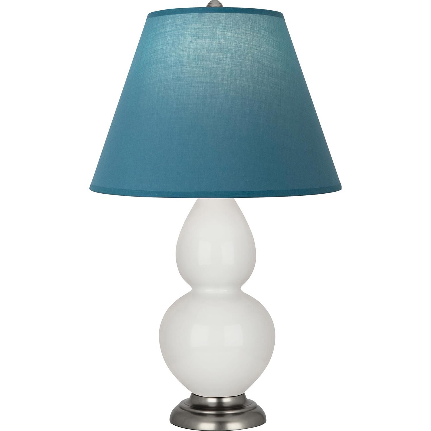 Shown in Lily finish and Bright Blue and Gray shade and Antique Silver accent