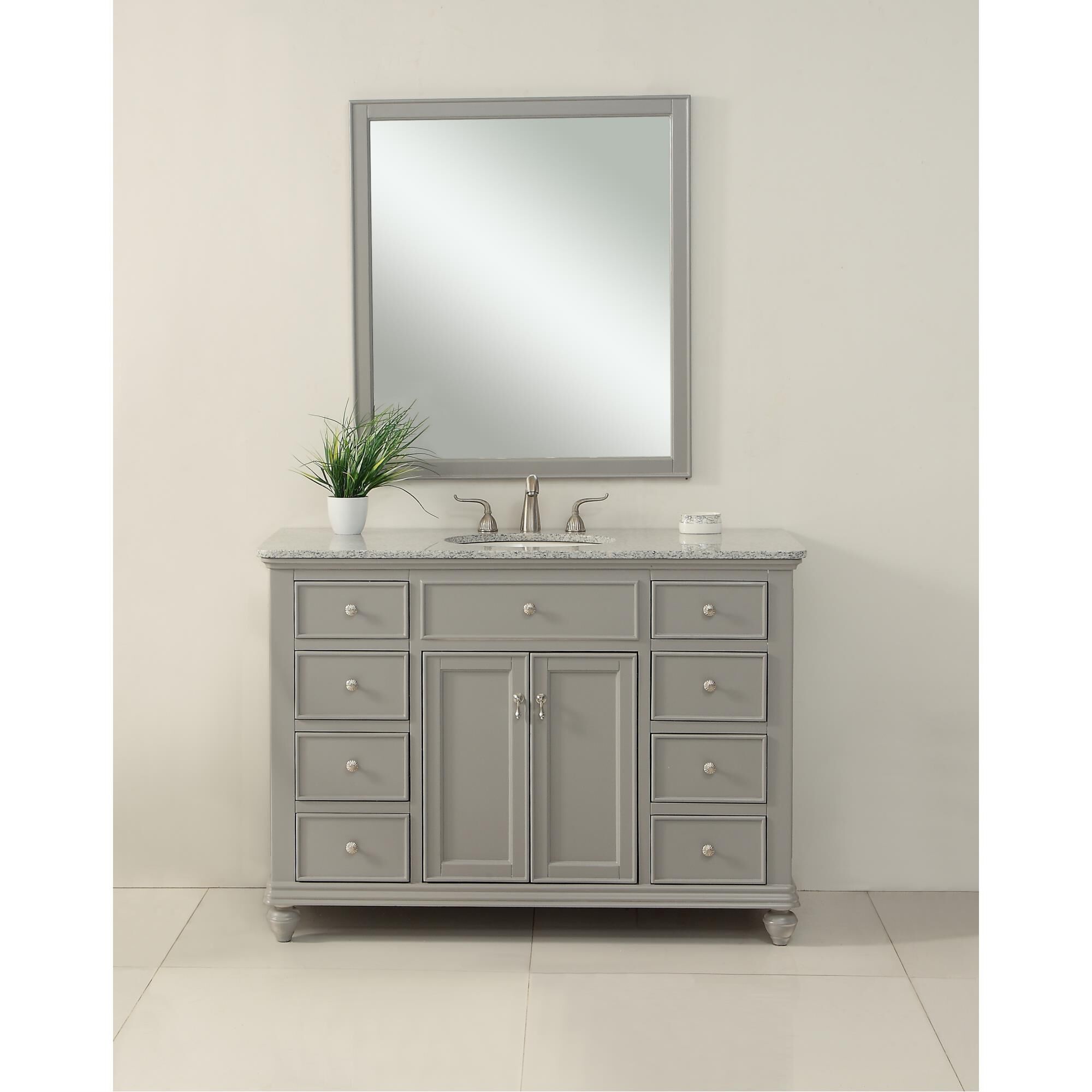 Shown in Light Grey finish