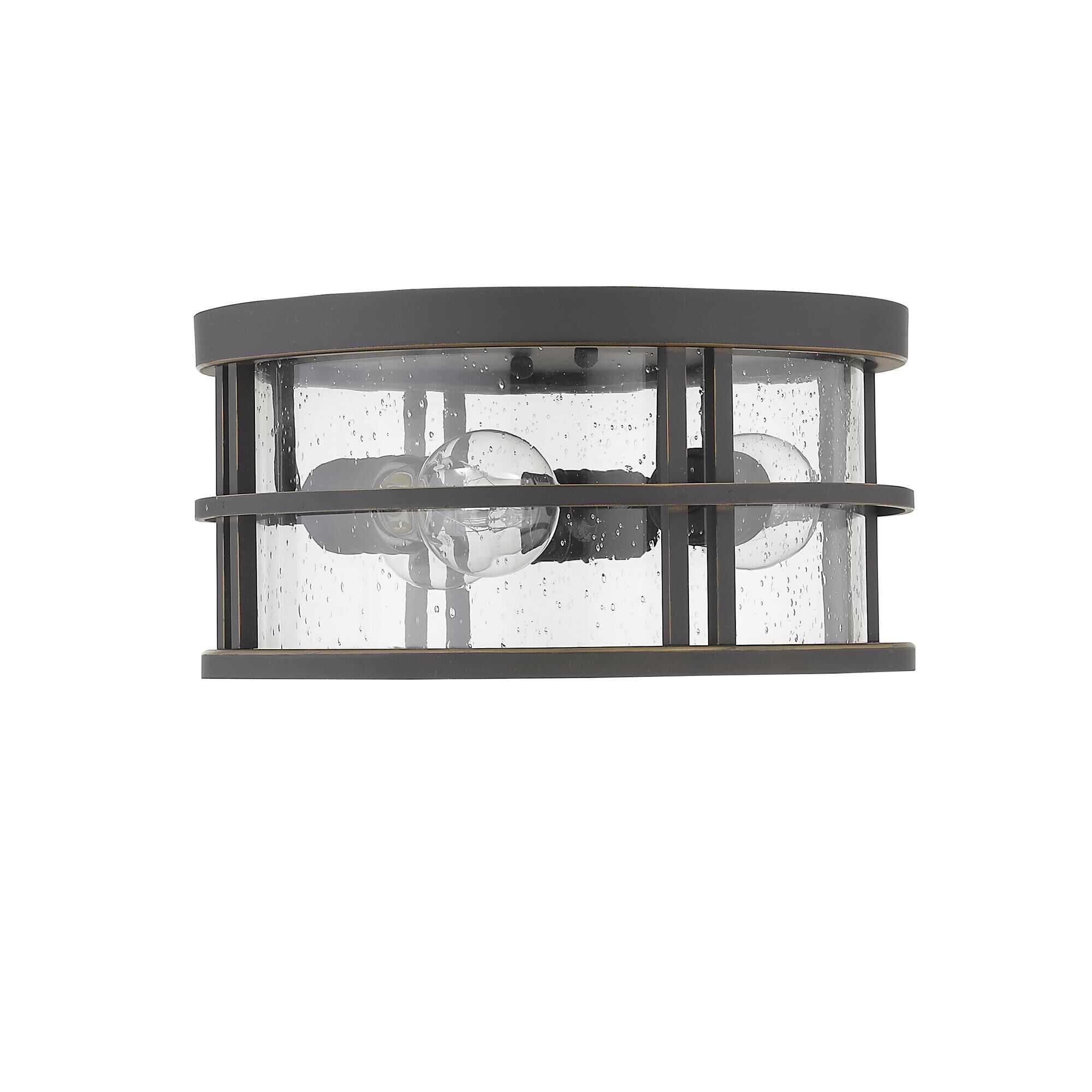 Jordan 12 Inch 3 Light Outdoor Flush Mount by Z-Lite