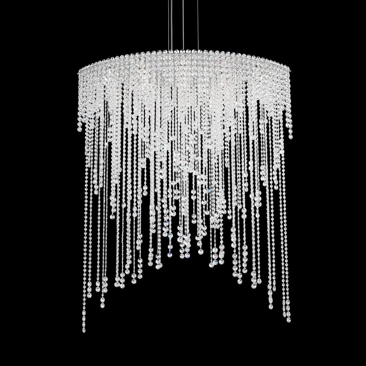 Shown in Chrome finish and Clear Optic crystal