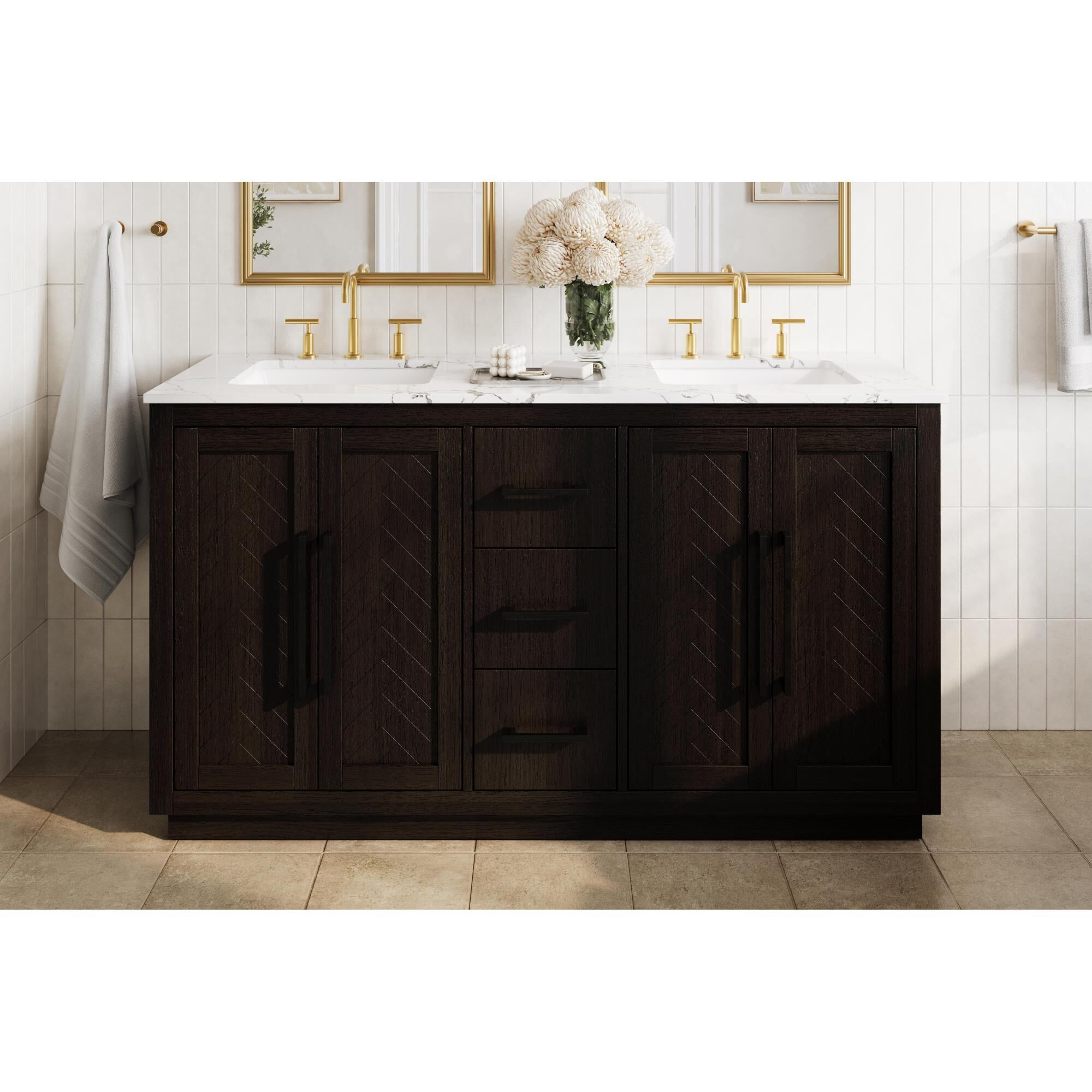 Shown in Chocolate Oak finish