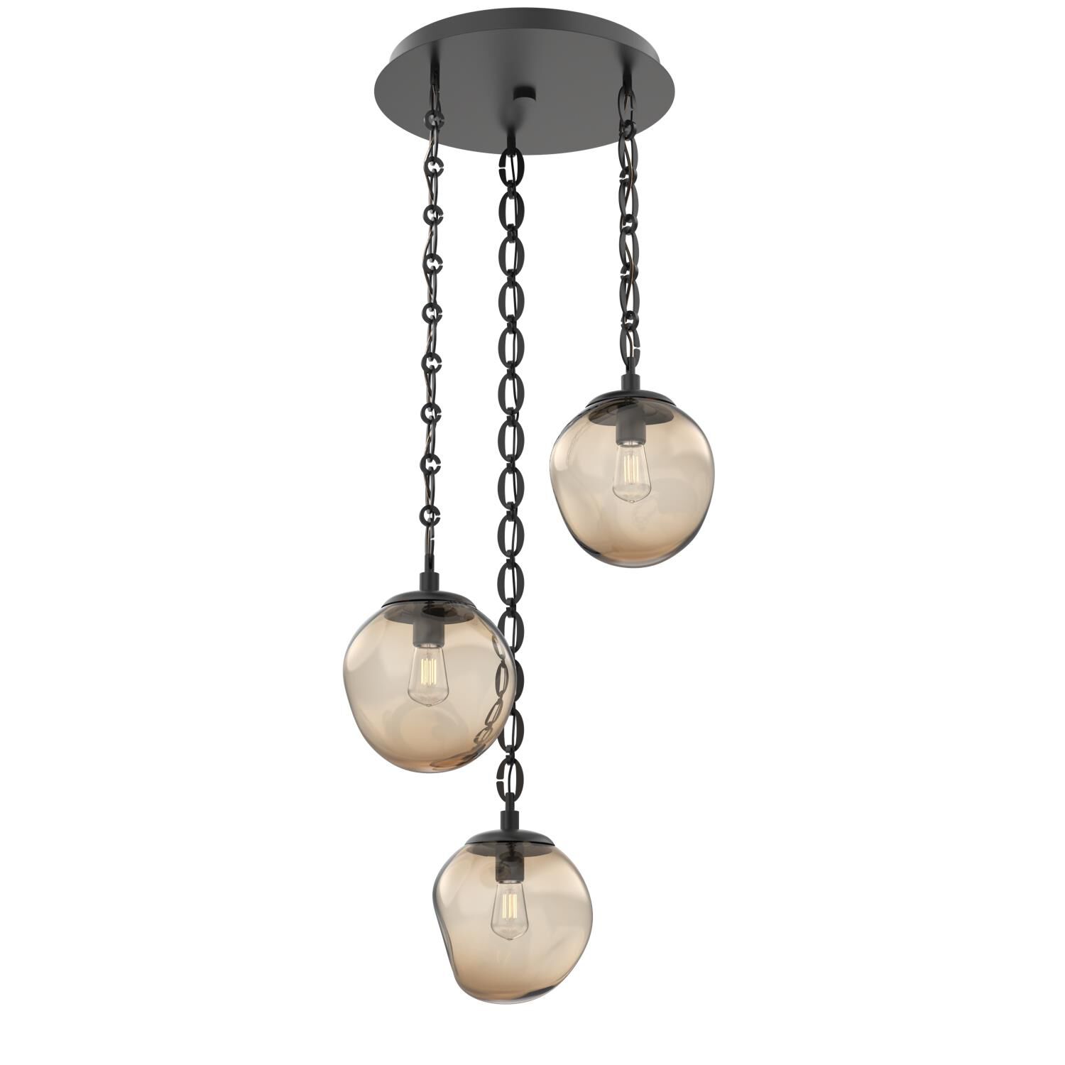 Levi Wilson Aster Bulb 22 Inch Multi Light Pendant by Hammerton Studio