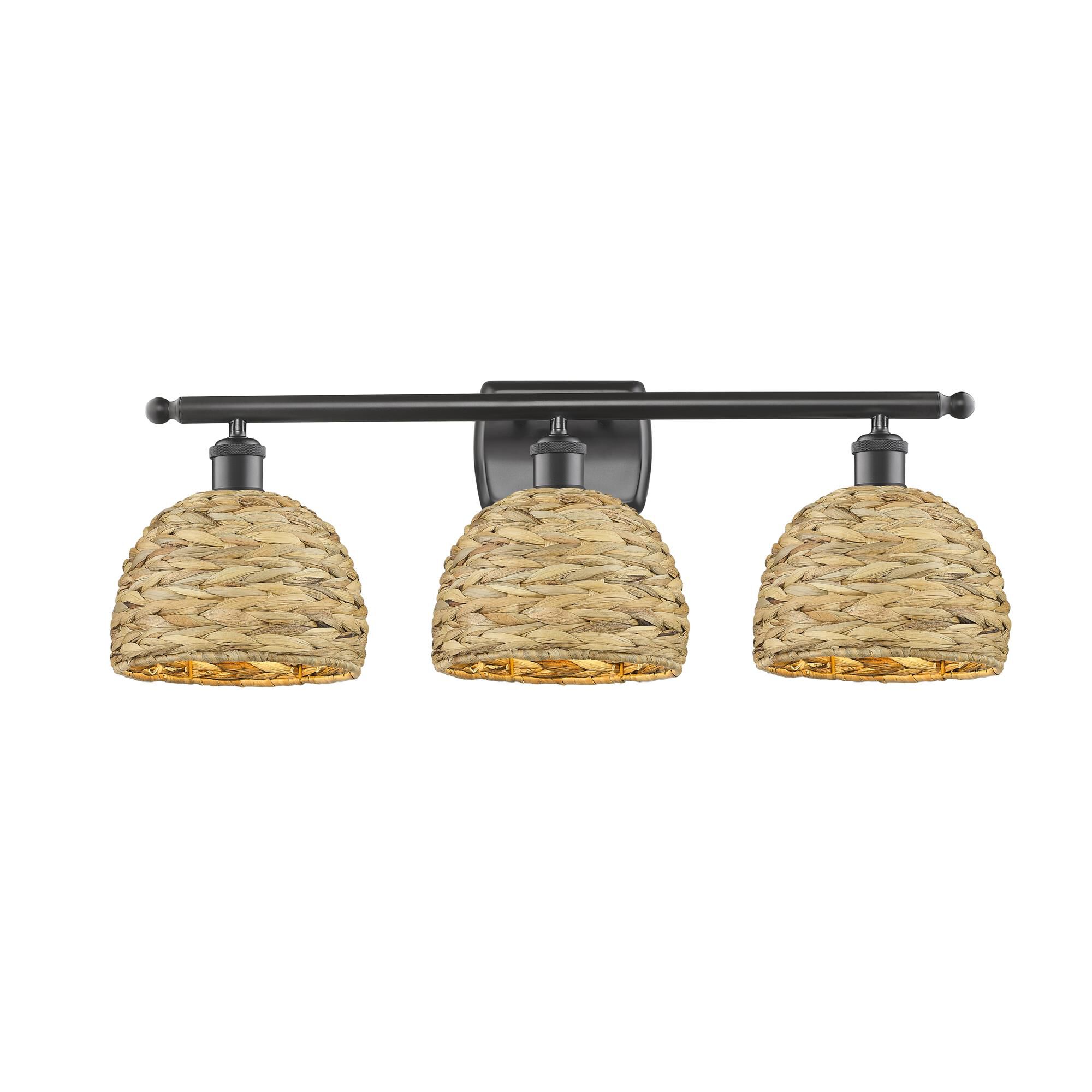 Shown in Oil Rubbed Bronze finish and Natural shade