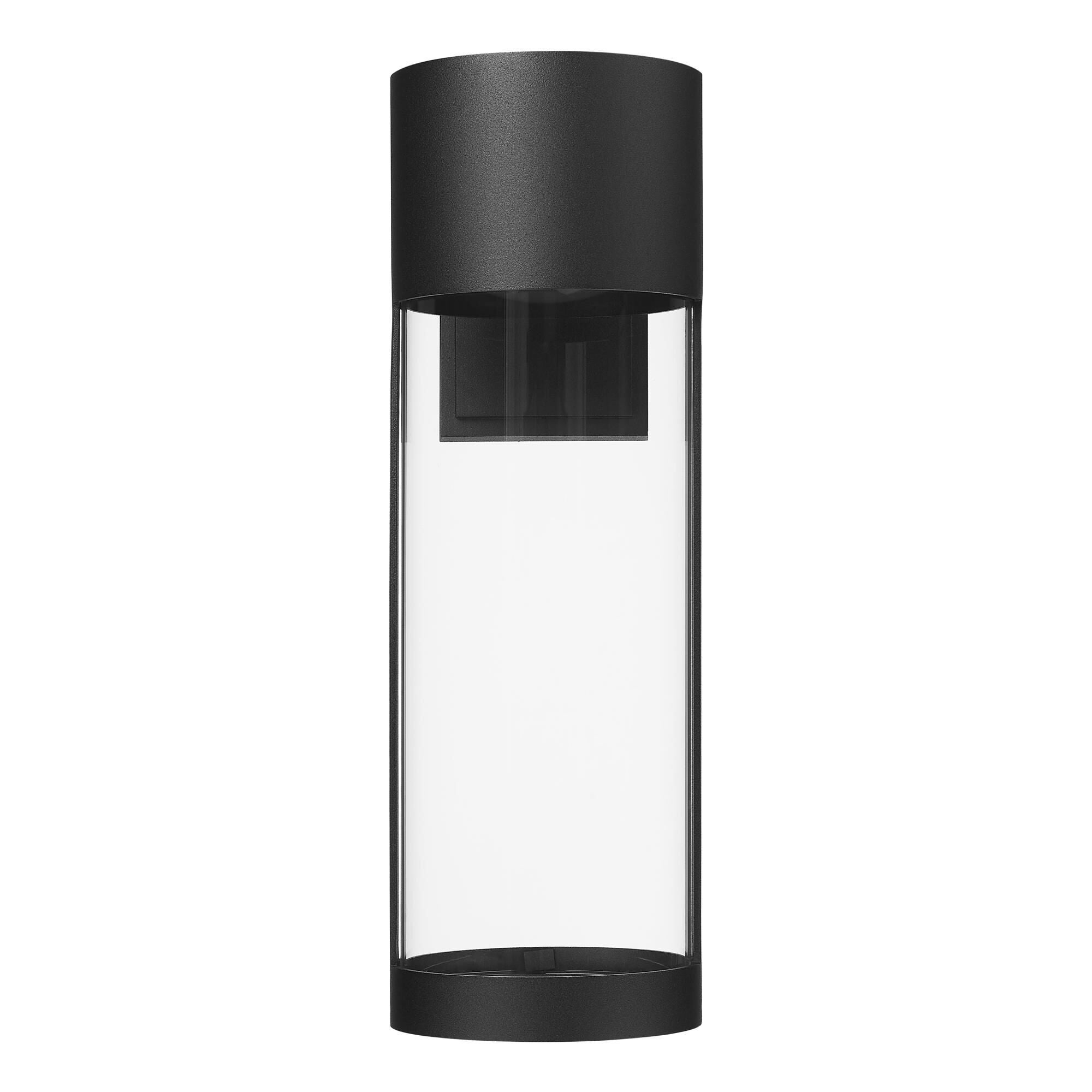 Shown in Powder Coated Black finish and Clear glass