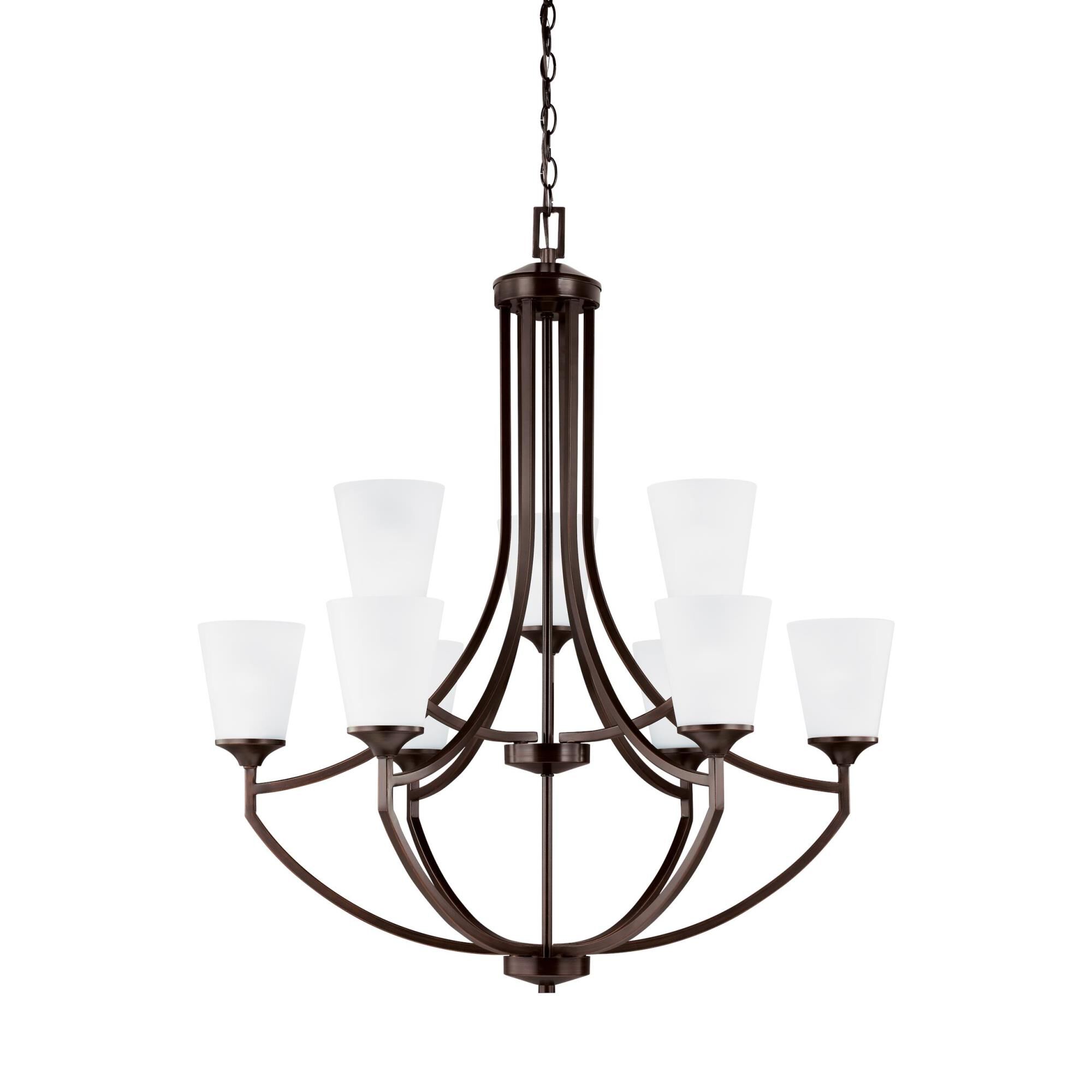 Hanford 33 Inch 9 Light LED Chandelier by Generation Lighting
