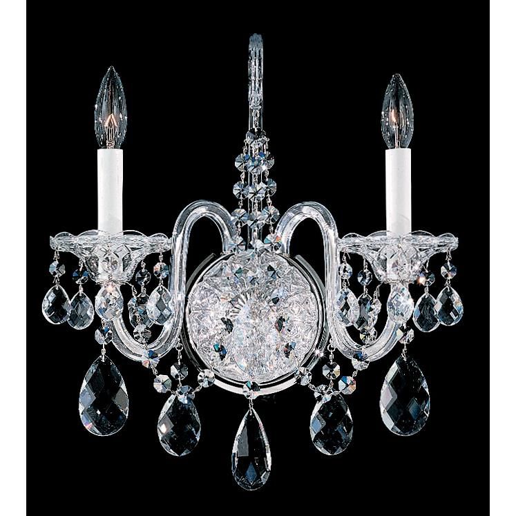 Shown in Silver finish and Clear Heritage Handcut crystal