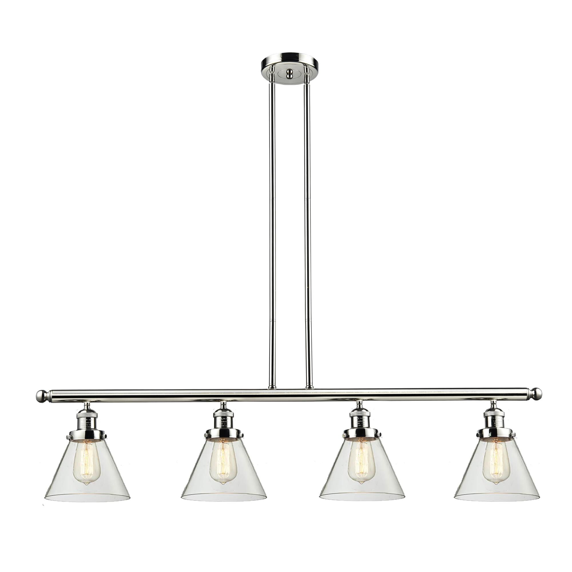 Bruno Marashlian Large Cone 48 Inch 4 Light LED Linear Suspension Light by Innovations Lighting