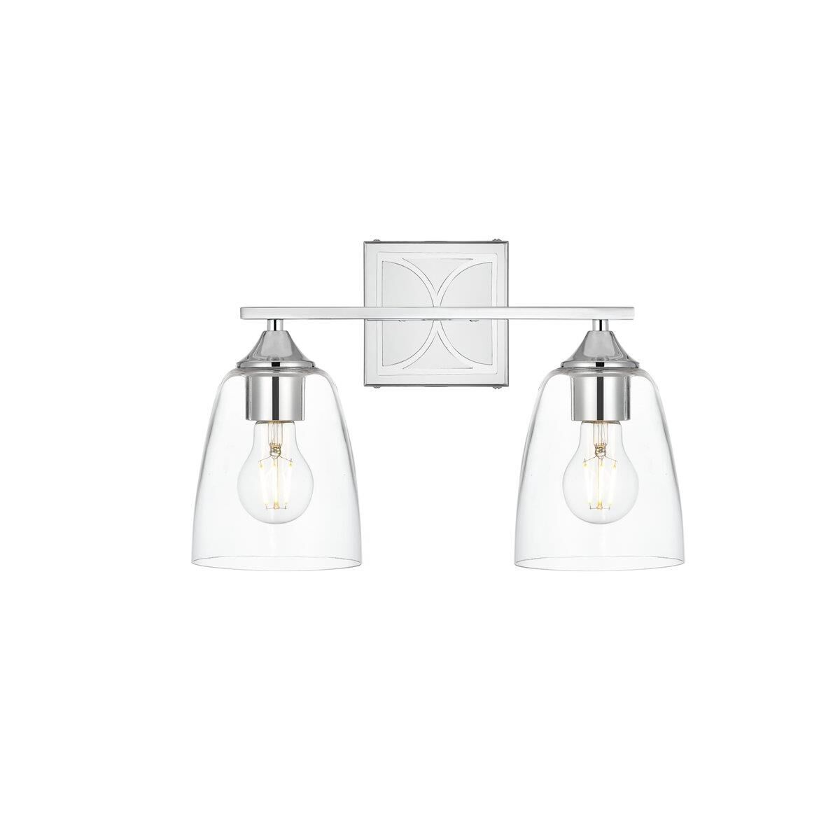 Harris 15 Inch 2 Light Bath Vanity Light by Elegant Lighting