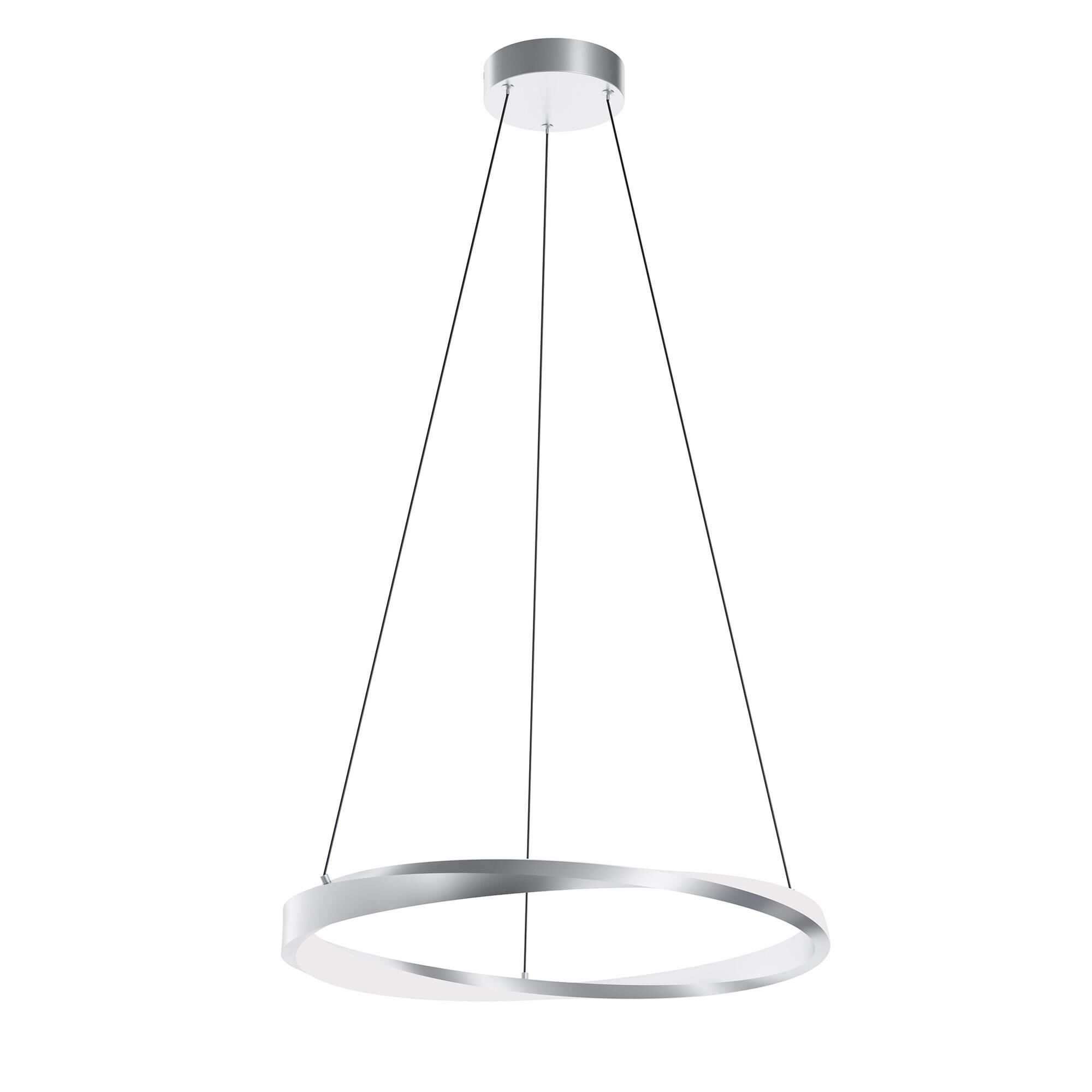 Shown in Satin Nickel finish and White shade