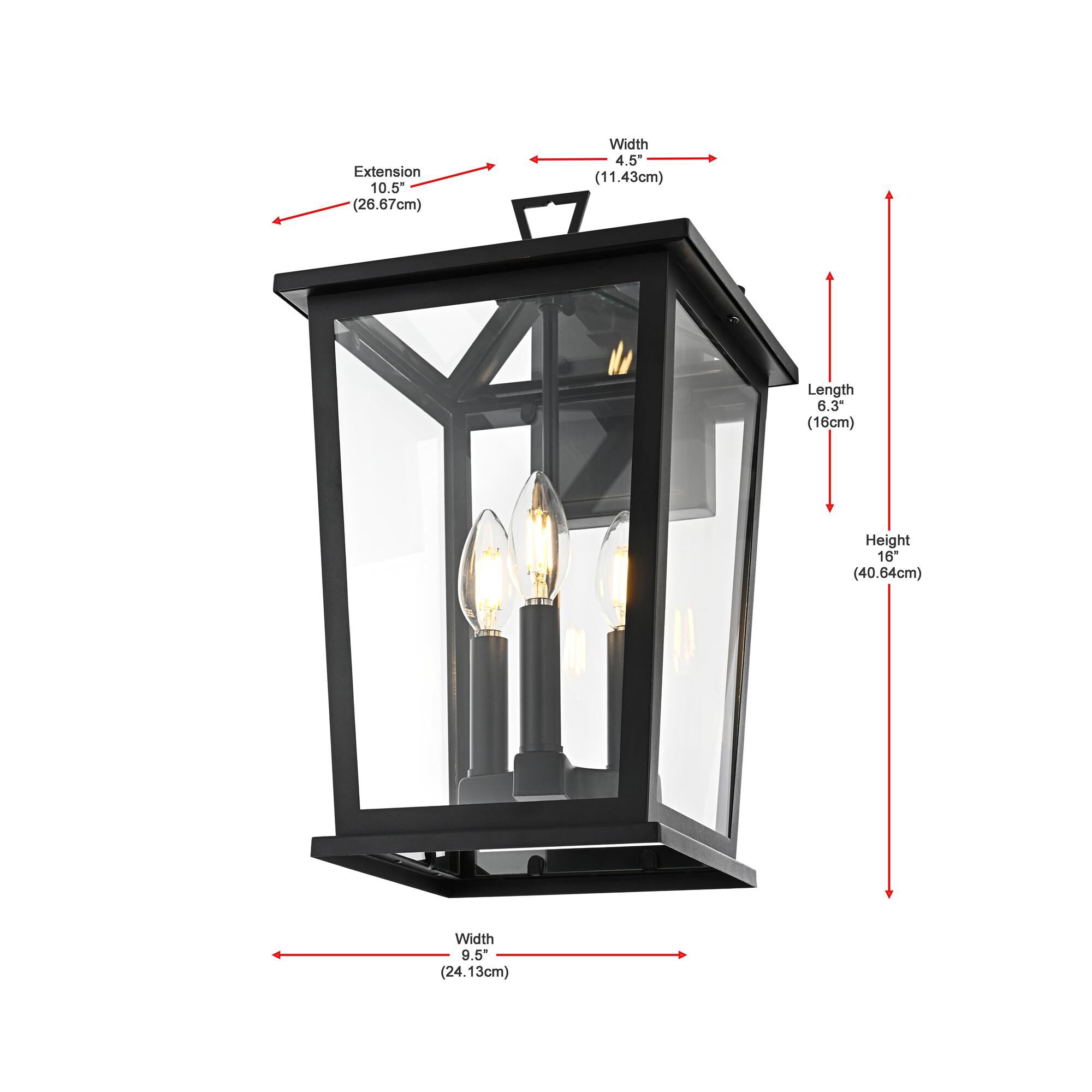 Cayman 10 Inch Outdoor Wall Light by Elegant Lighting