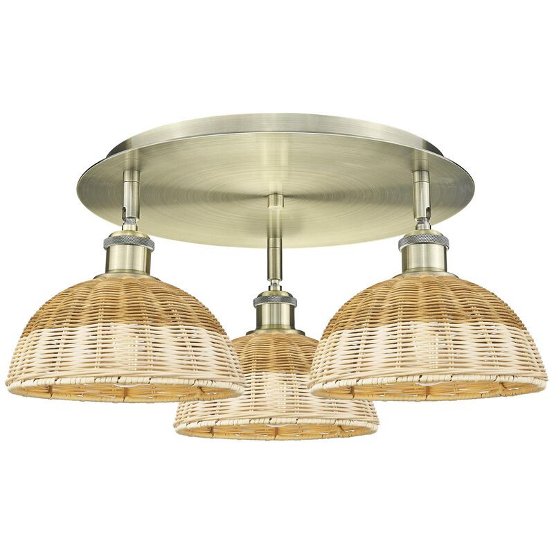 Bruno Marashlian Bristol Natural II 21 Inch Flush Mount by Innovations Lighting