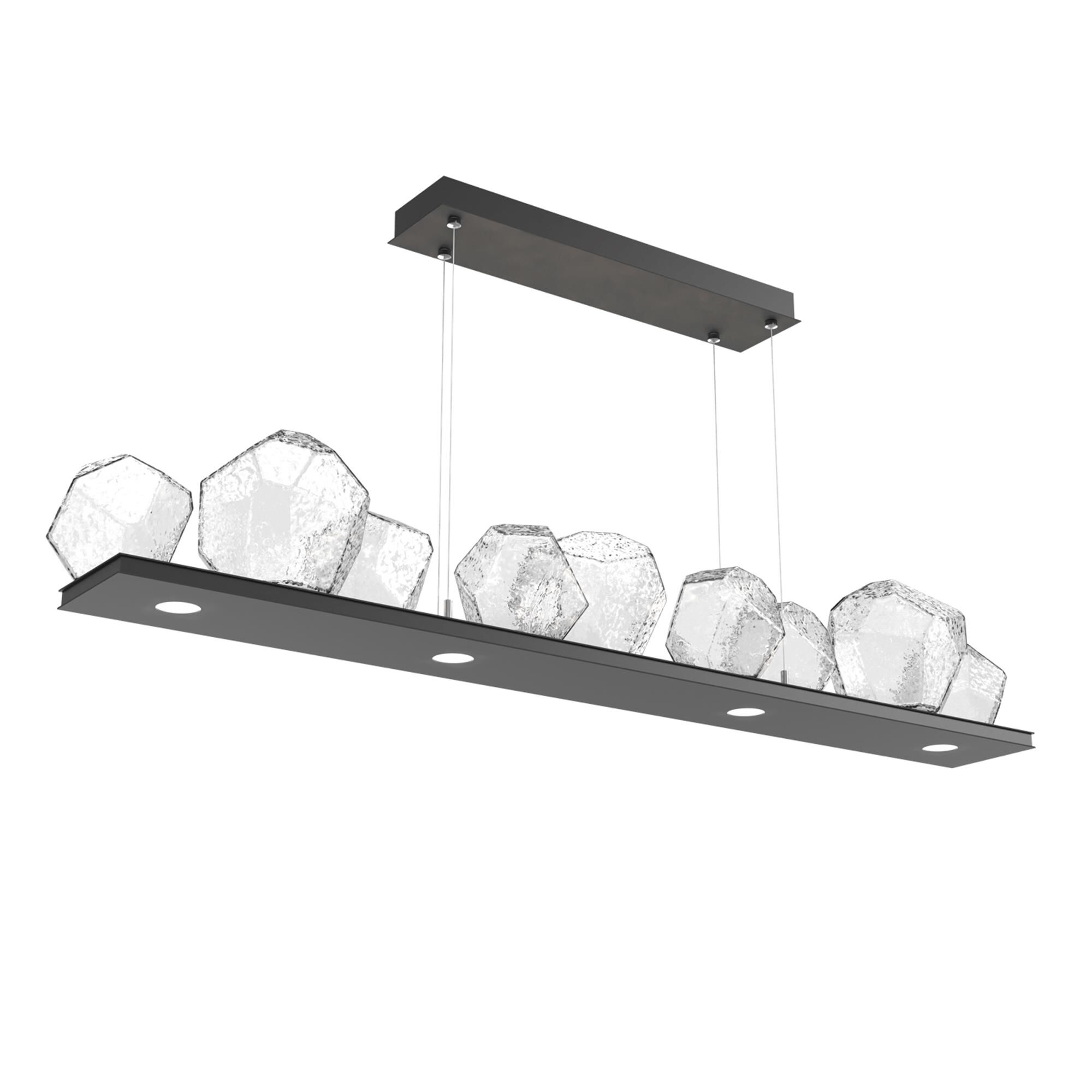 Shown in Matte Black finish and Clear glass